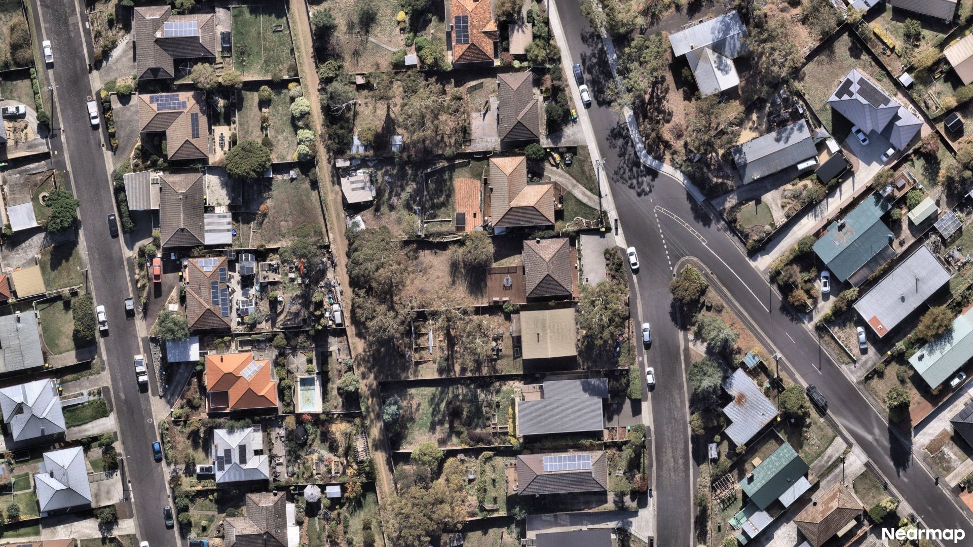 Vertical aerial view