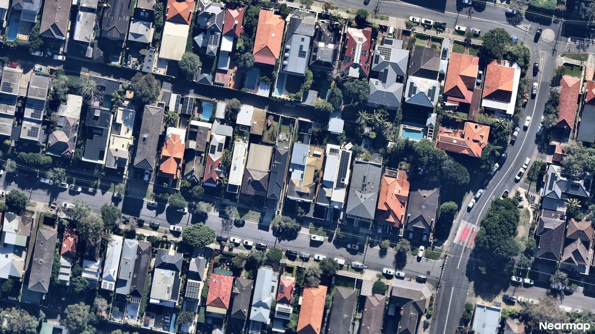 Vertical aerial view