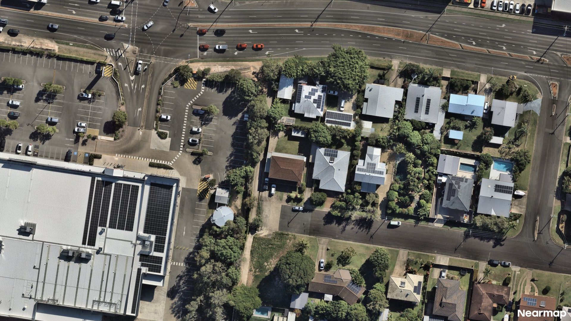 Vertical aerial view