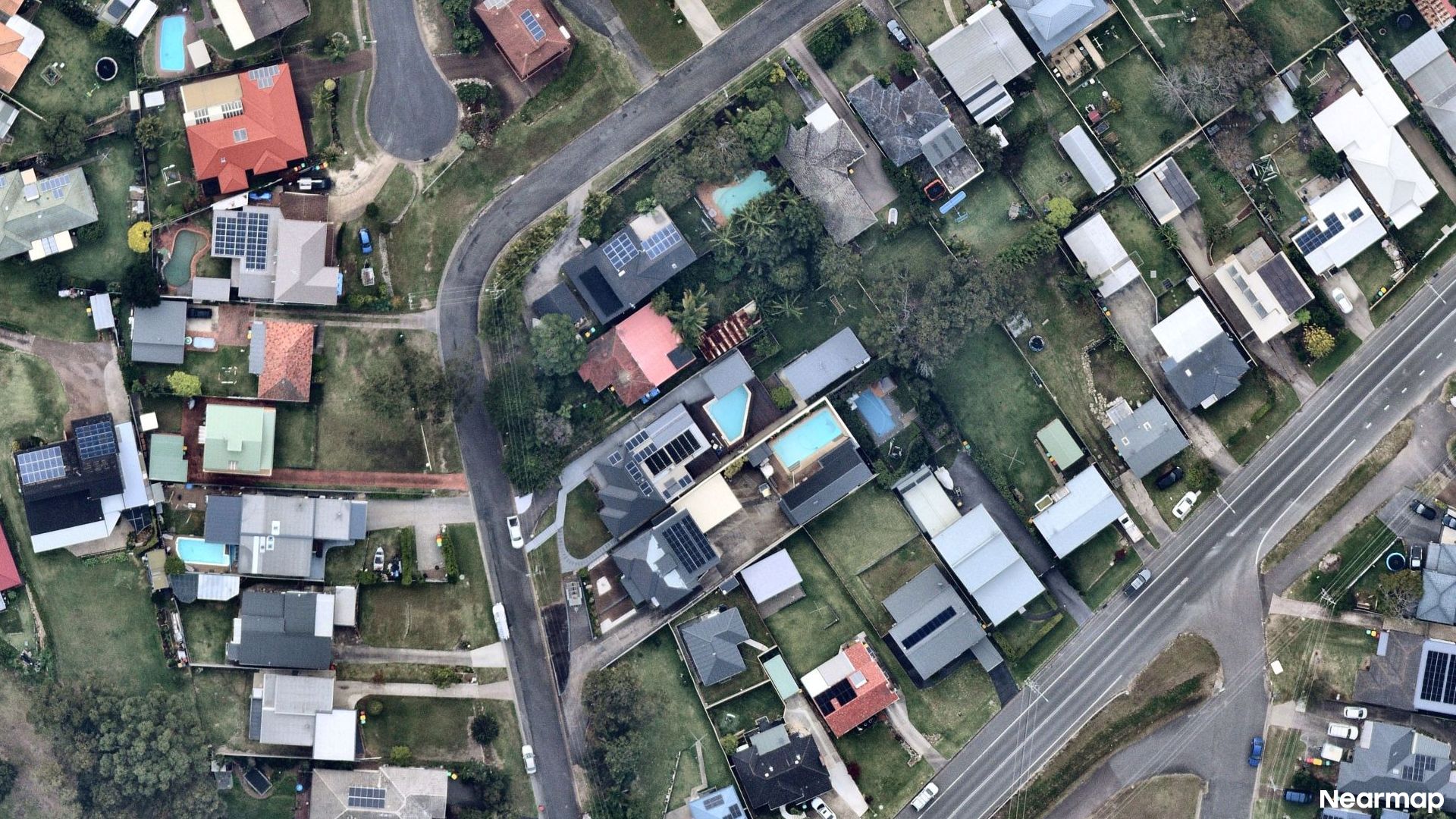 Vertical aerial view