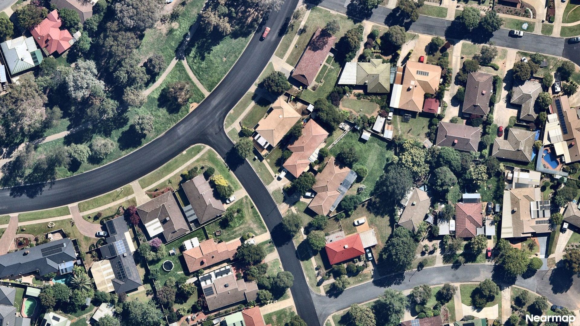 Vertical aerial view