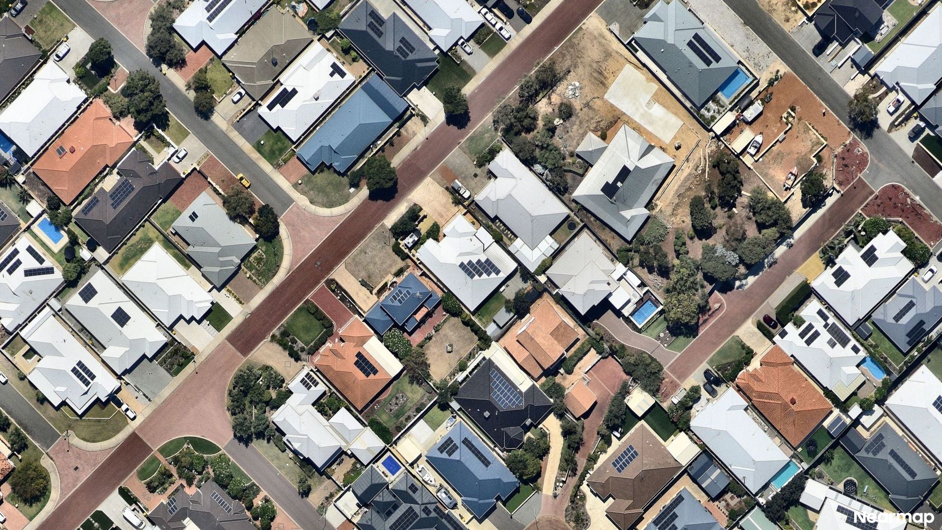 Vertical aerial view