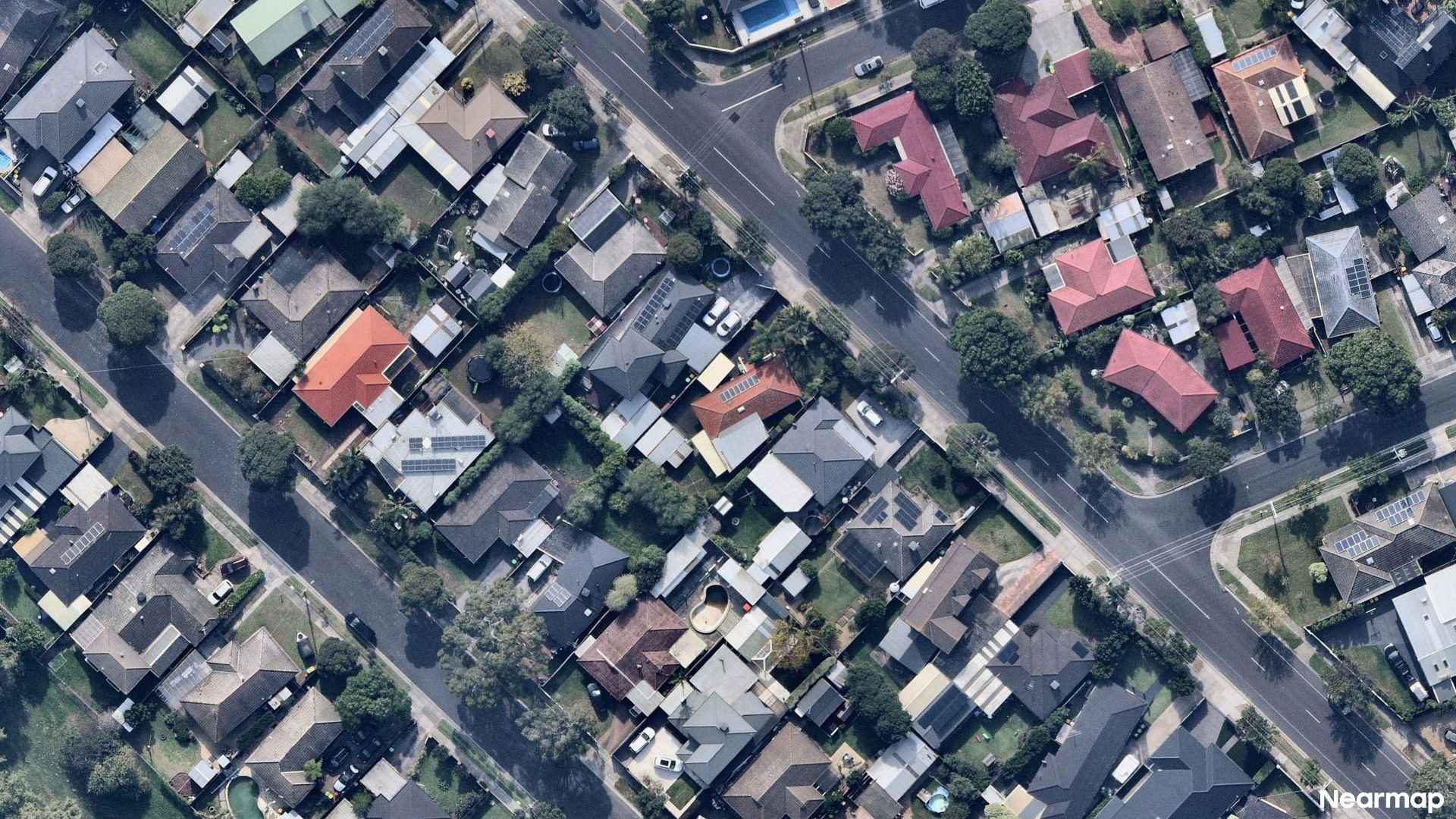 Vertical aerial view