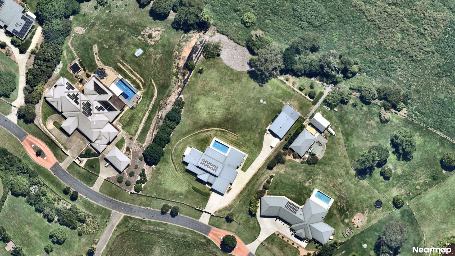 Vertical aerial view