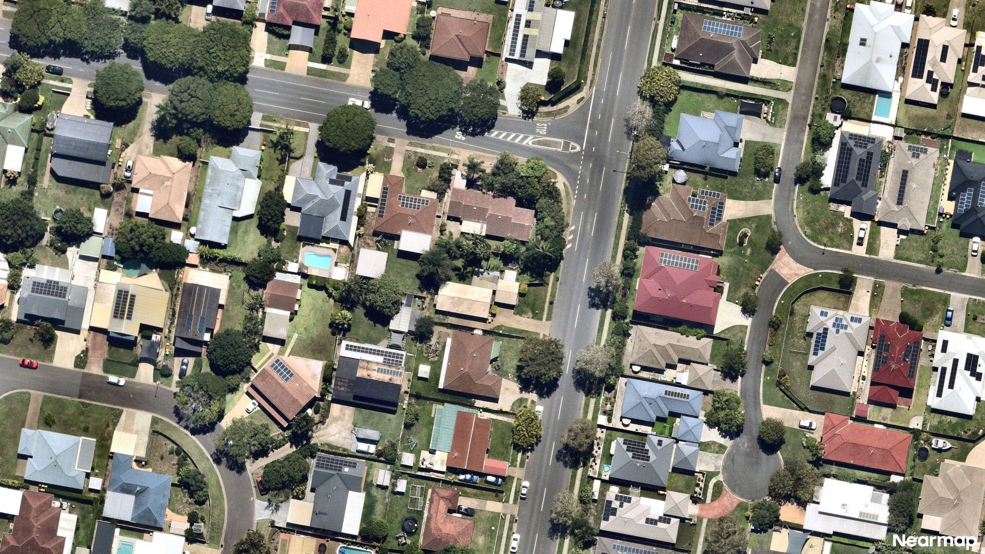 Vertical aerial view