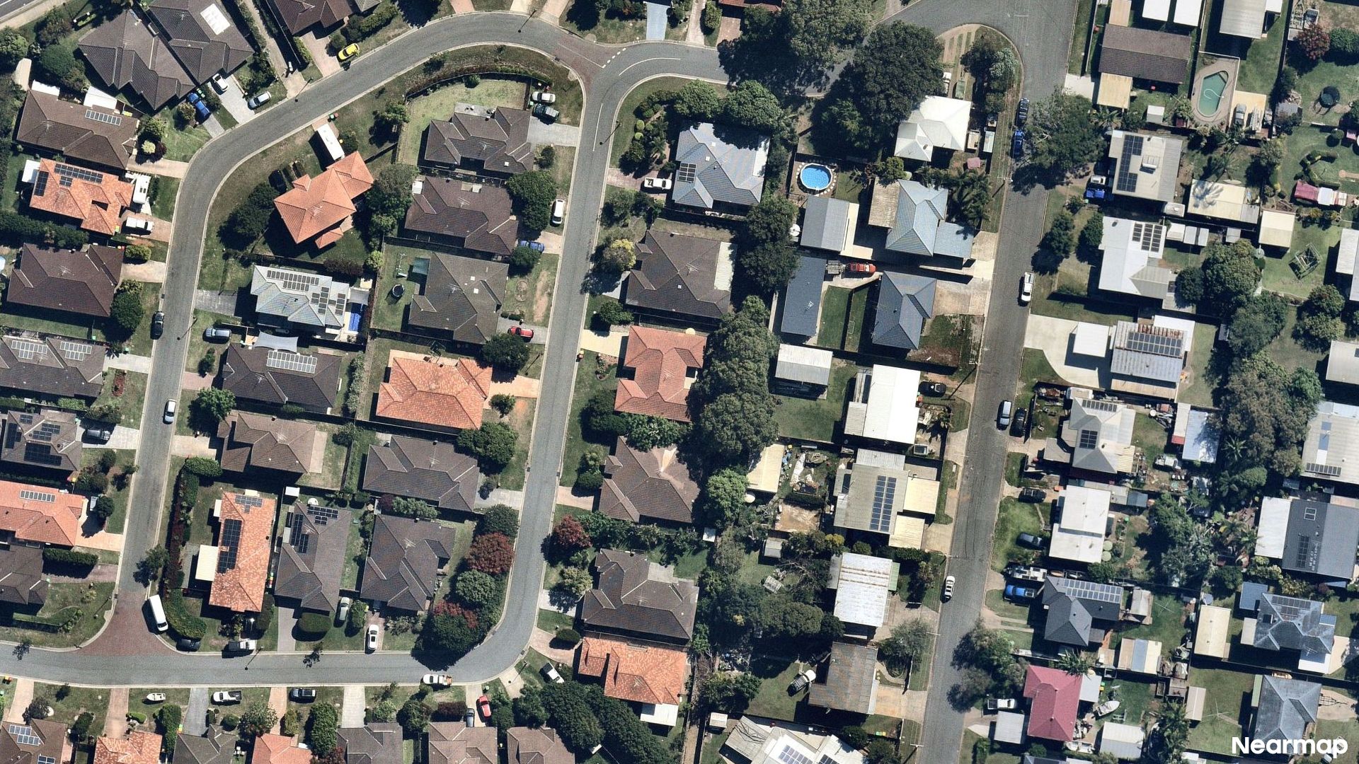 Vertical aerial view