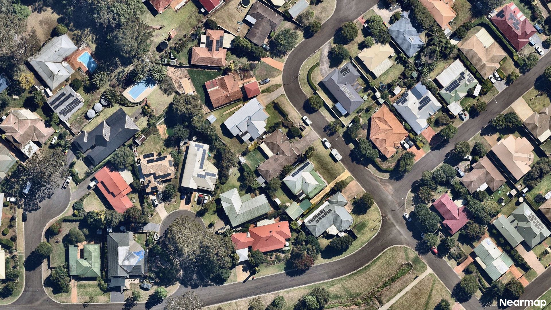 Vertical aerial view