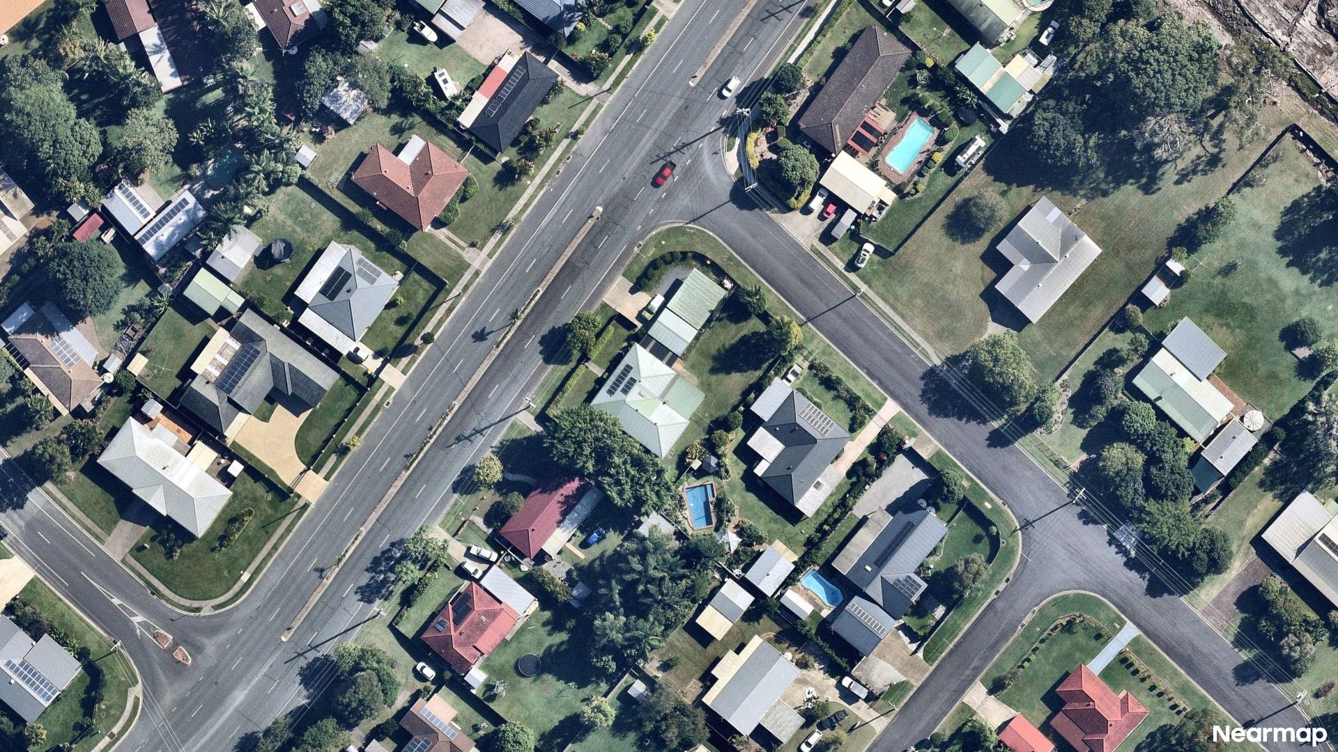 Vertical aerial view