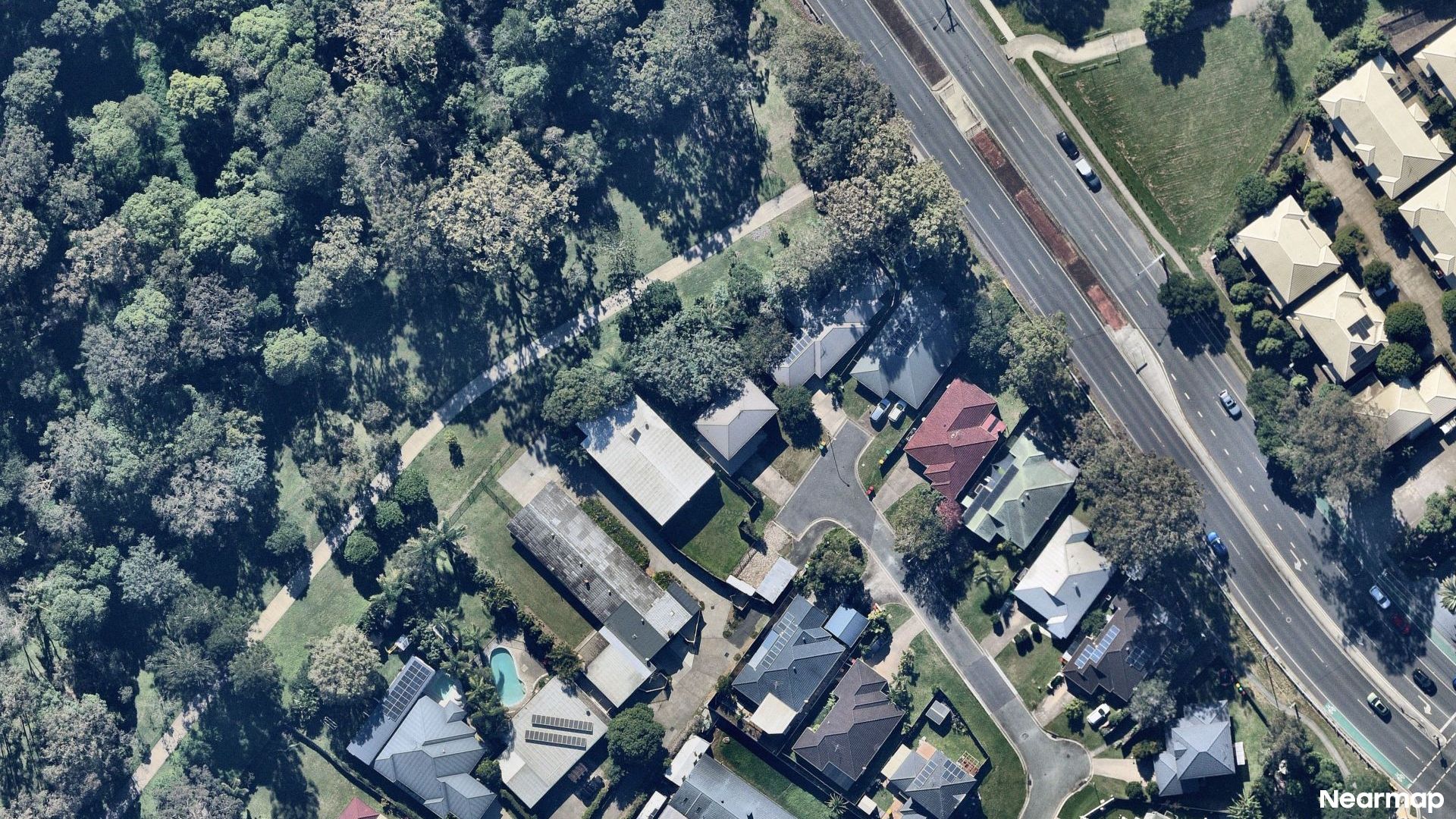 Vertical aerial view