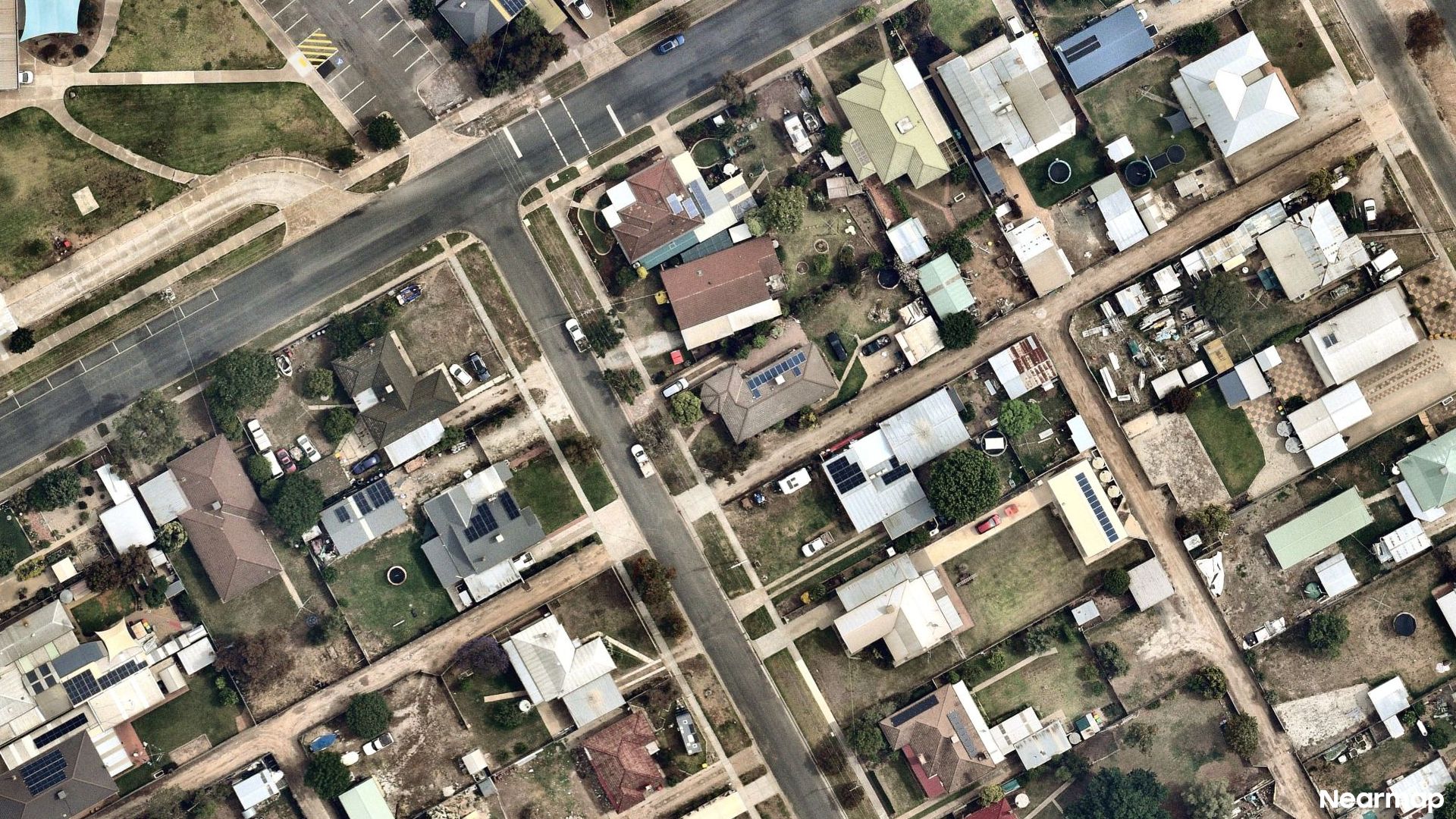 Vertical aerial view