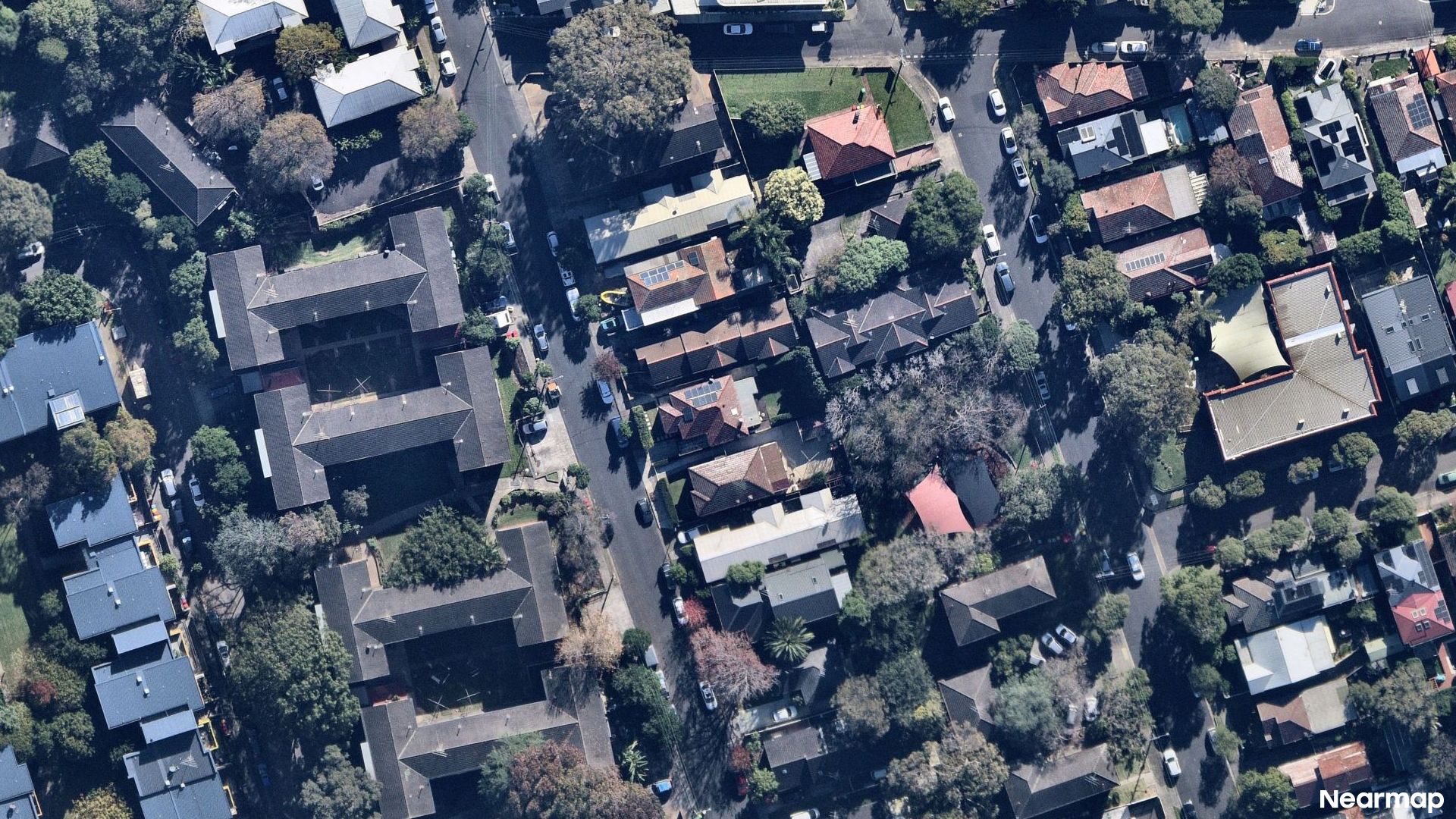 Vertical aerial view