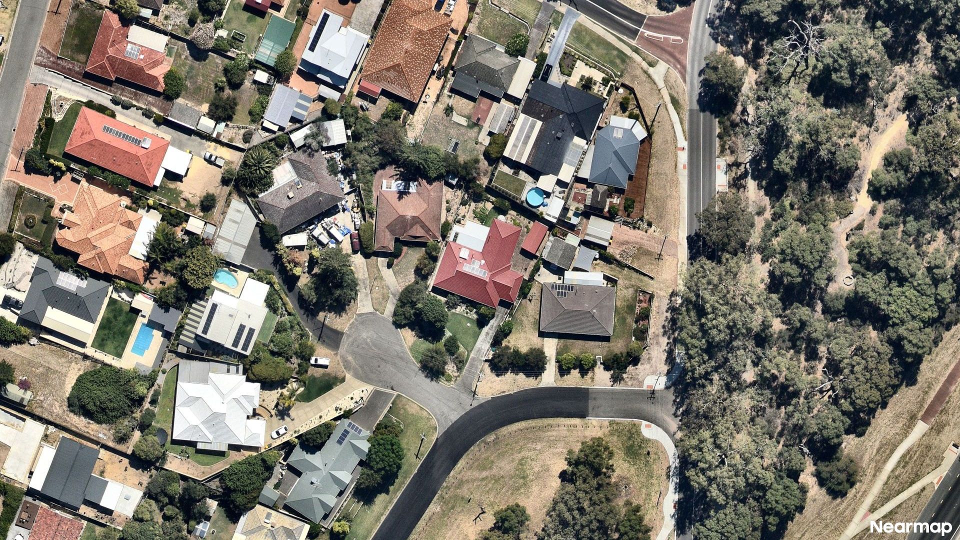 Vertical aerial view