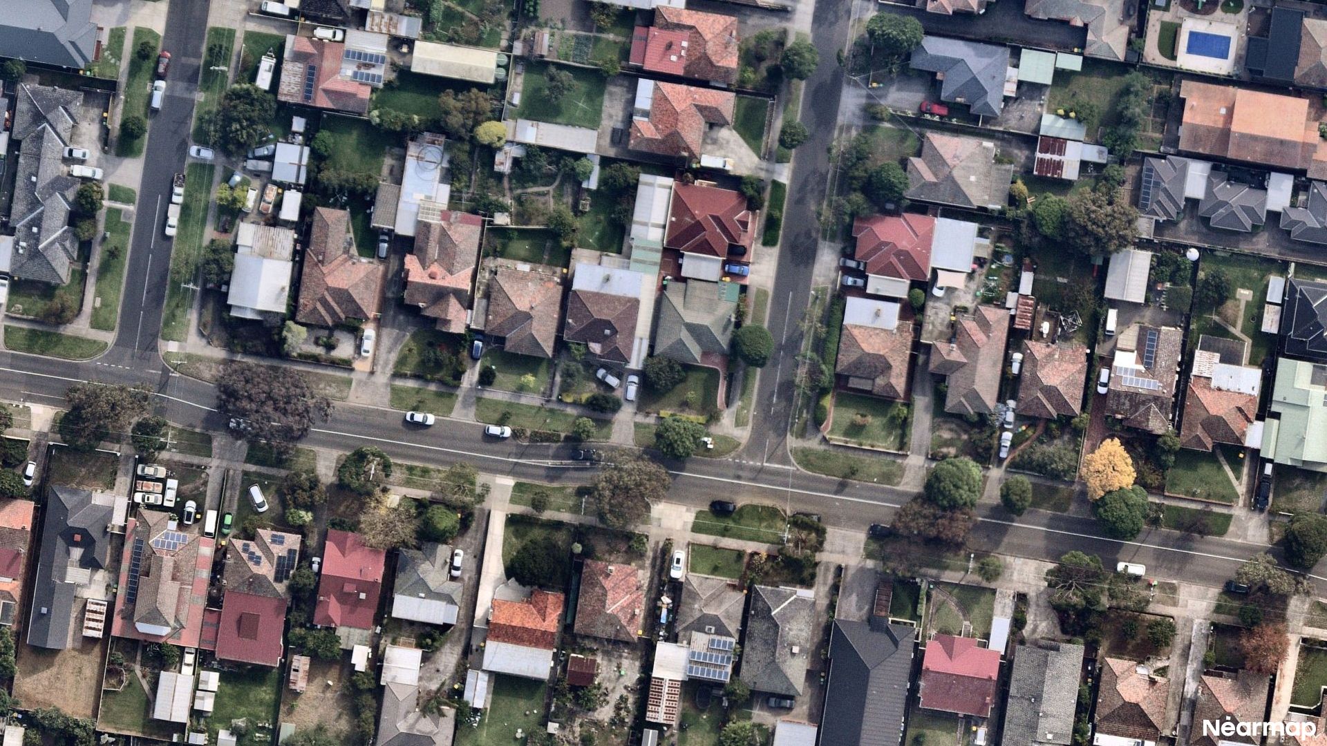 Vertical aerial view