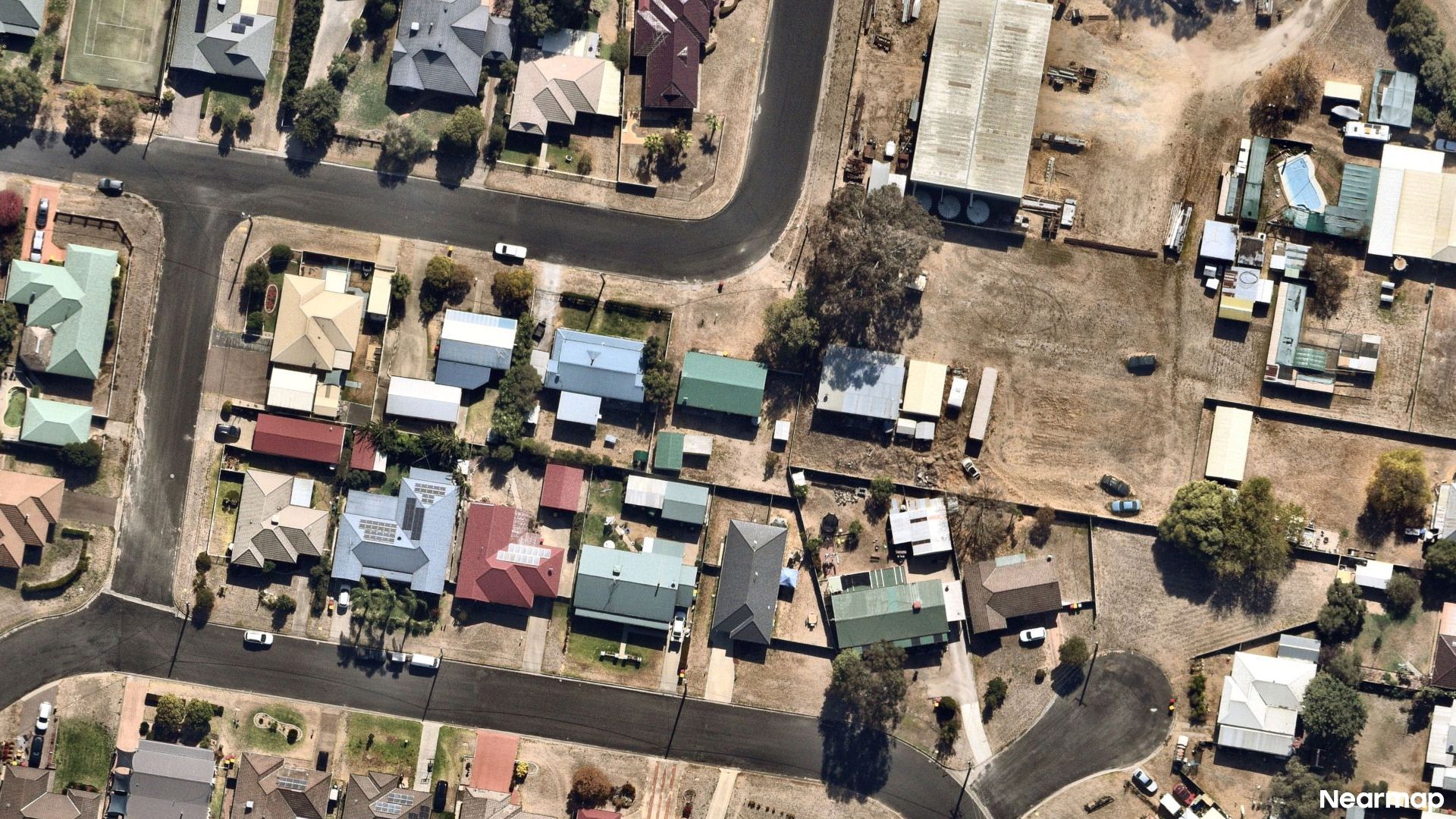 Vertical aerial view