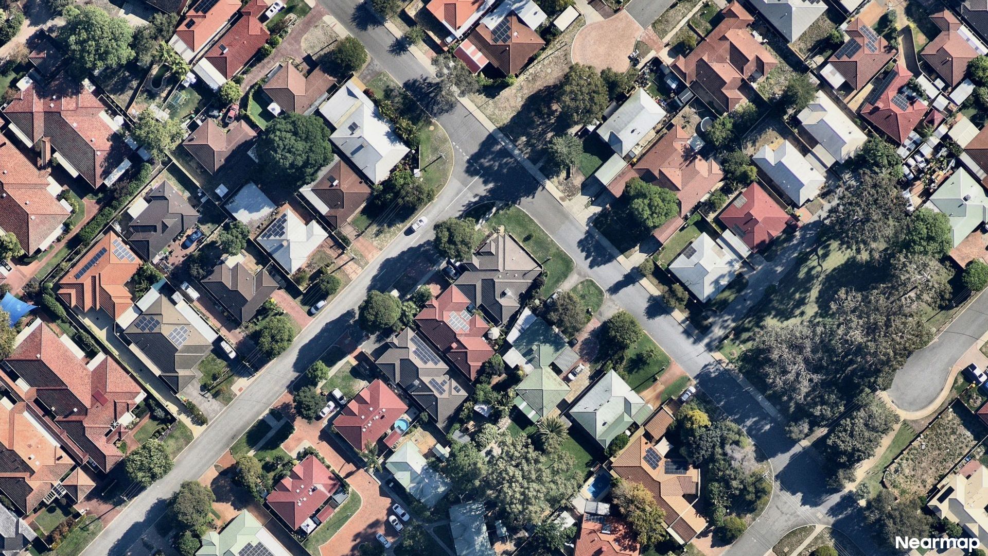 Vertical aerial view