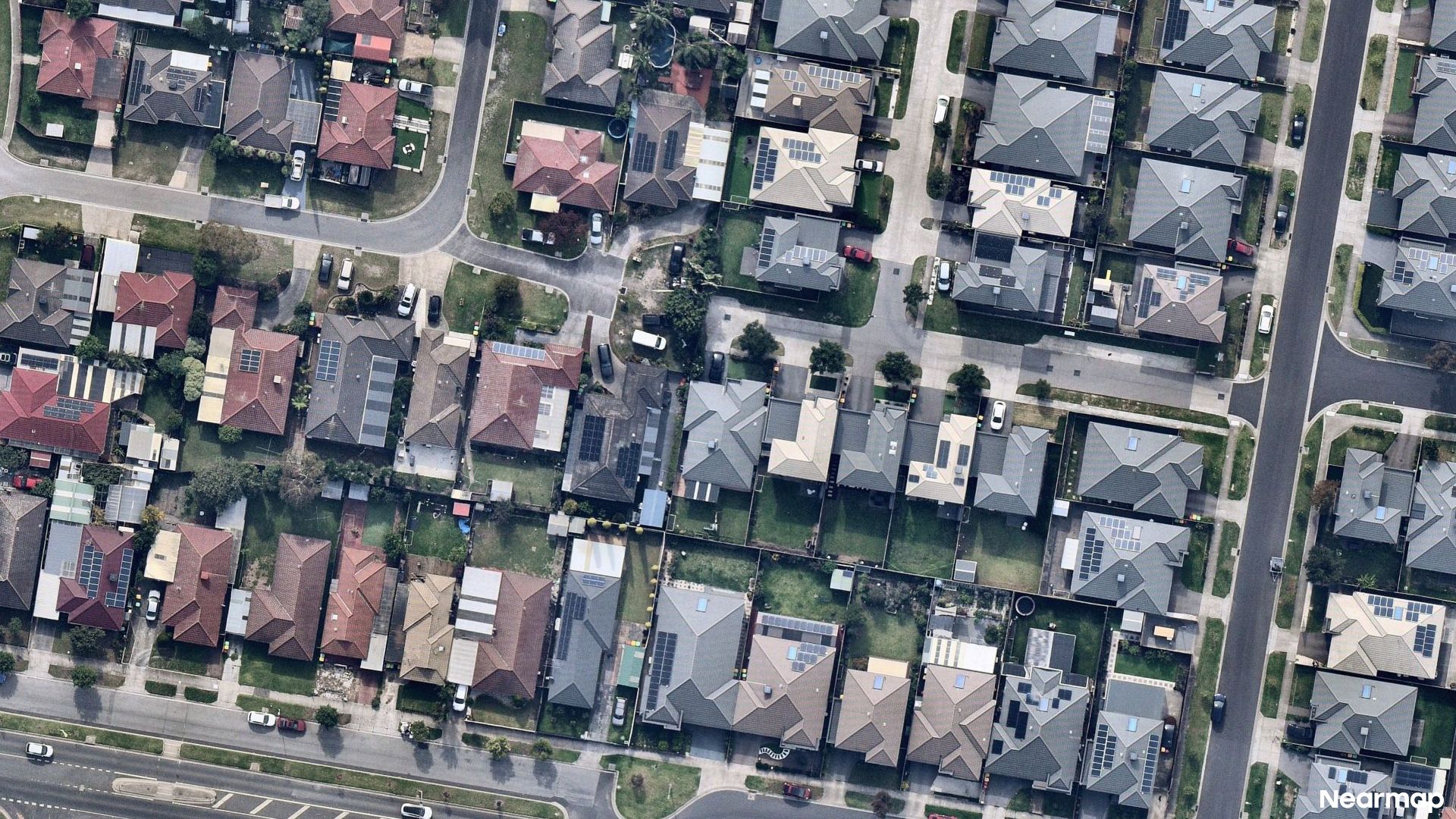 Vertical aerial view