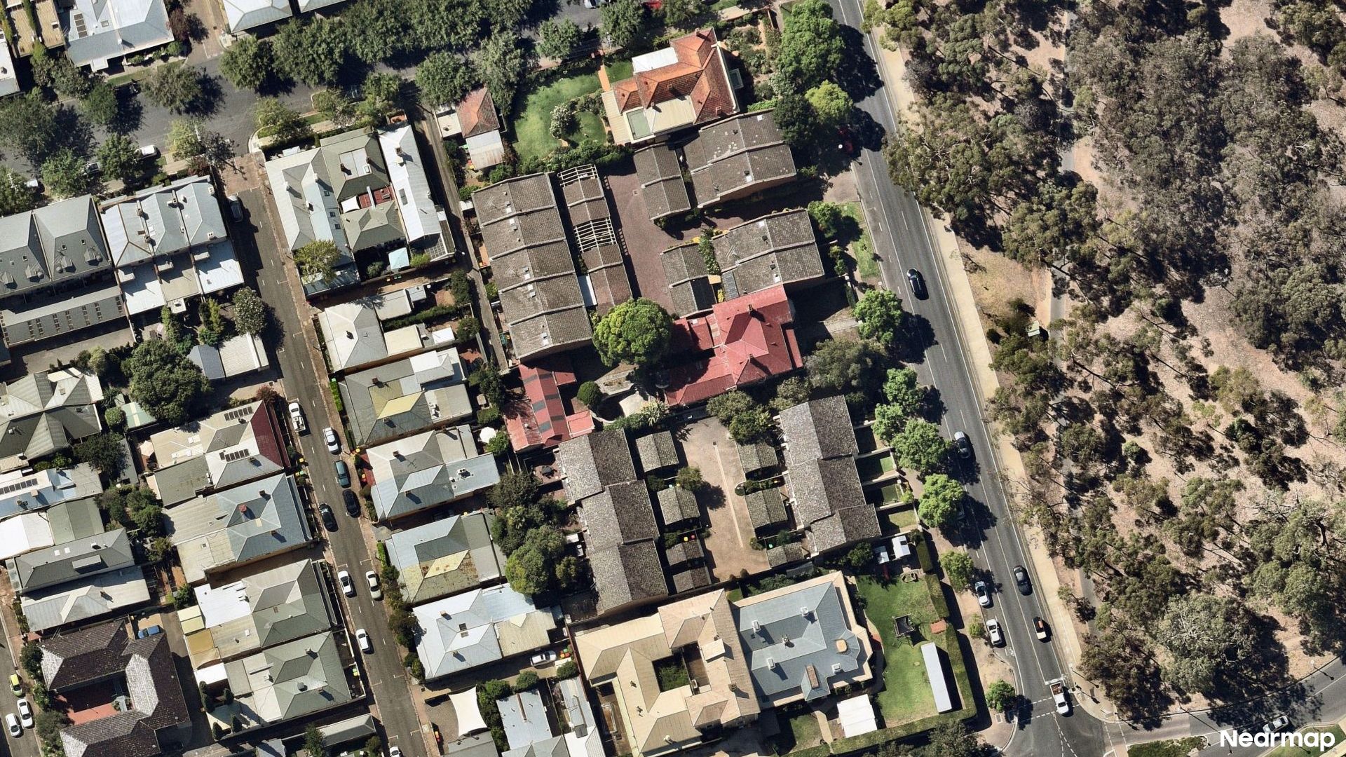 Vertical aerial view