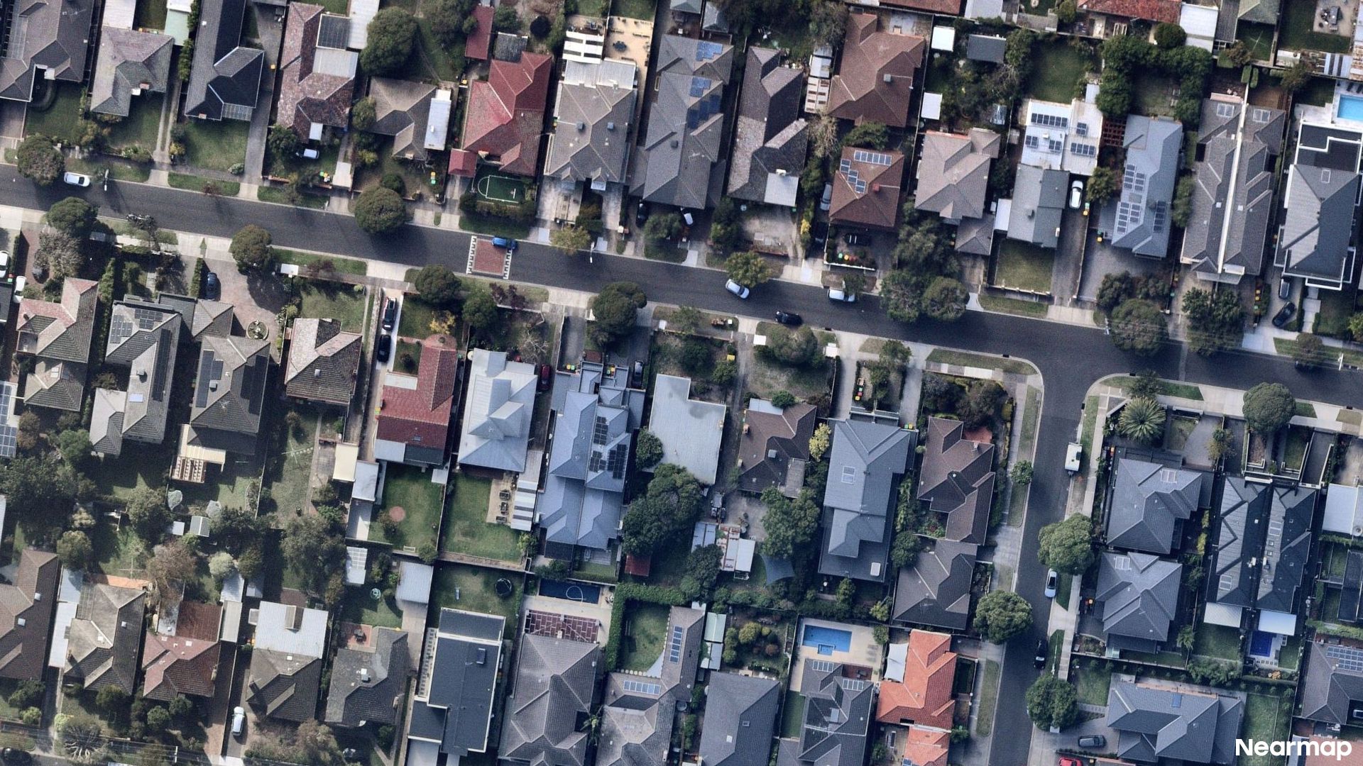 Vertical aerial view