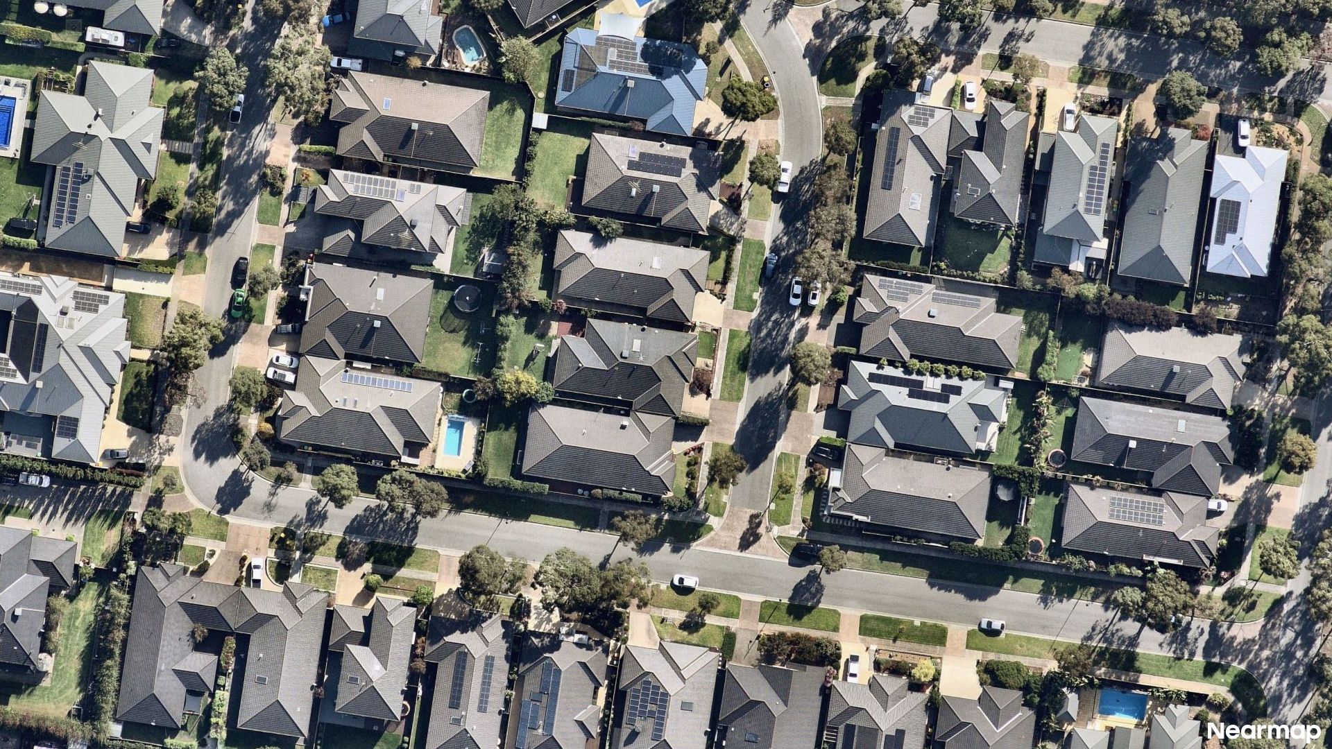 Vertical aerial view