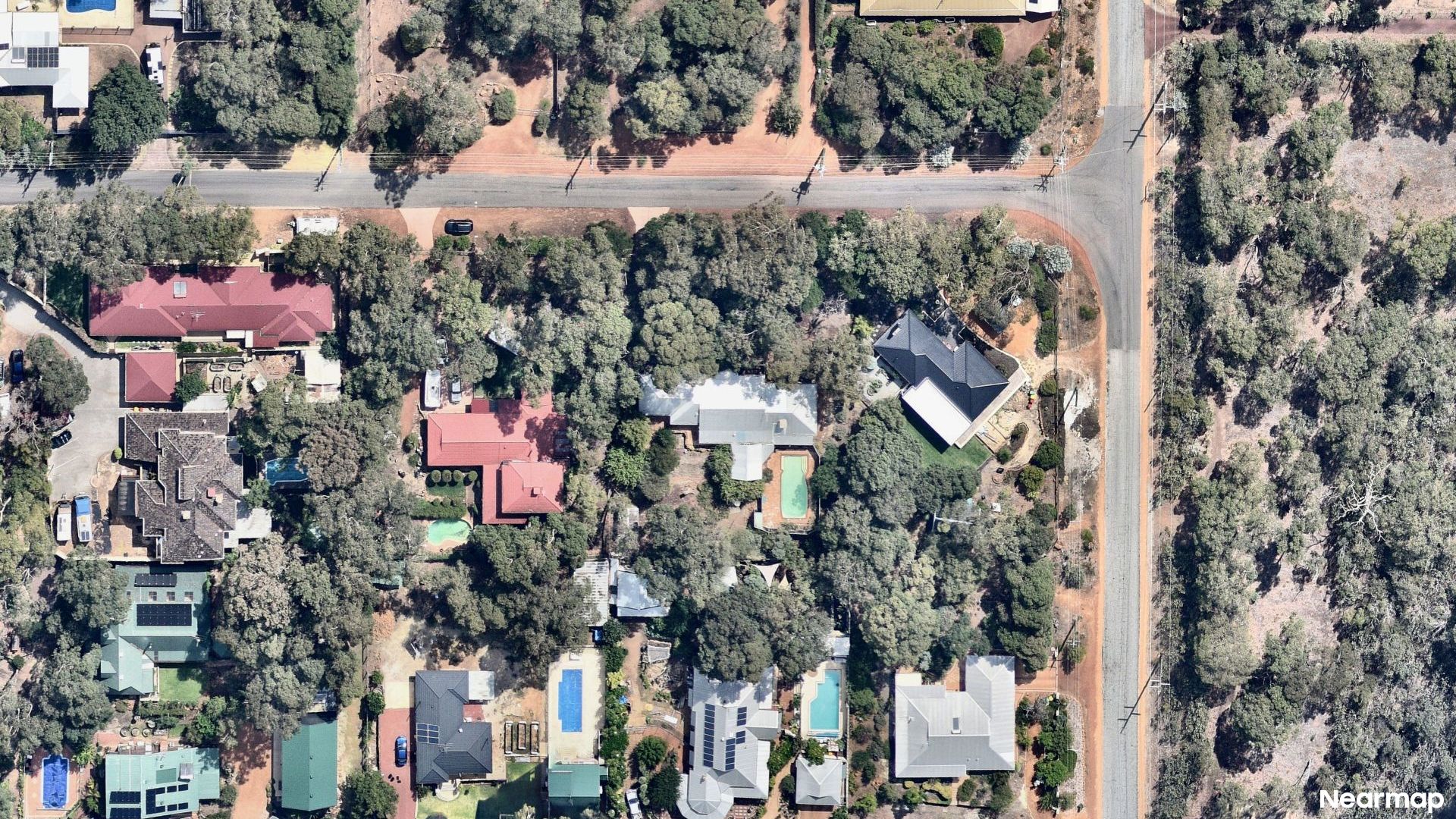 Vertical aerial view