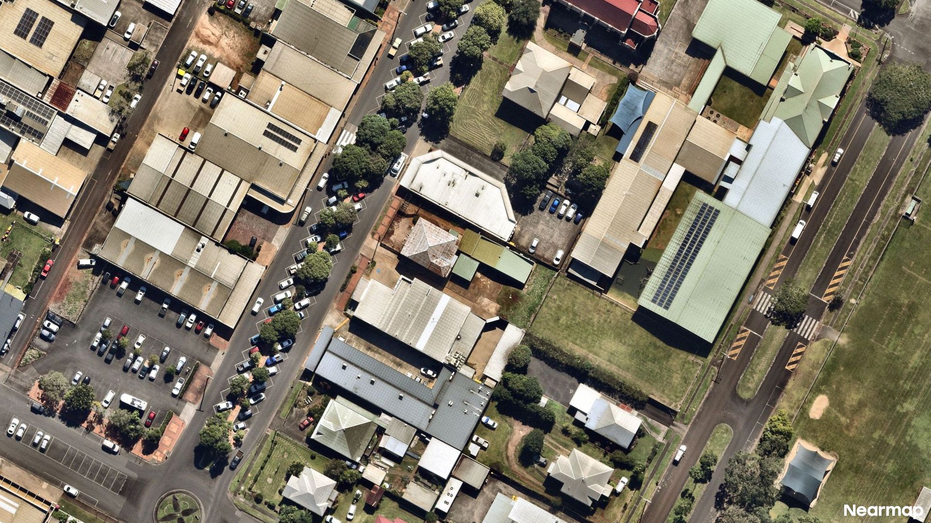 Vertical aerial view