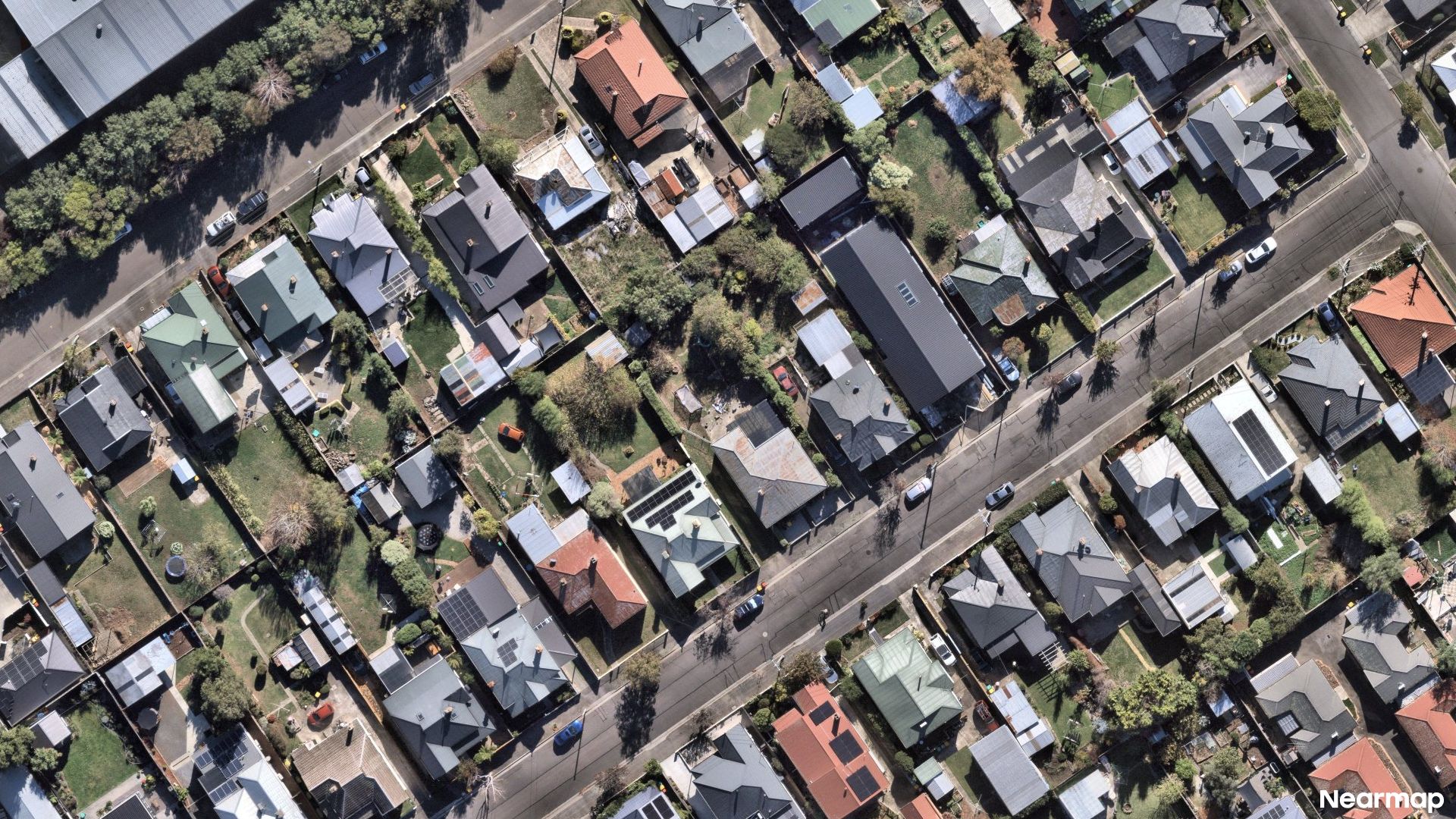 Vertical aerial view