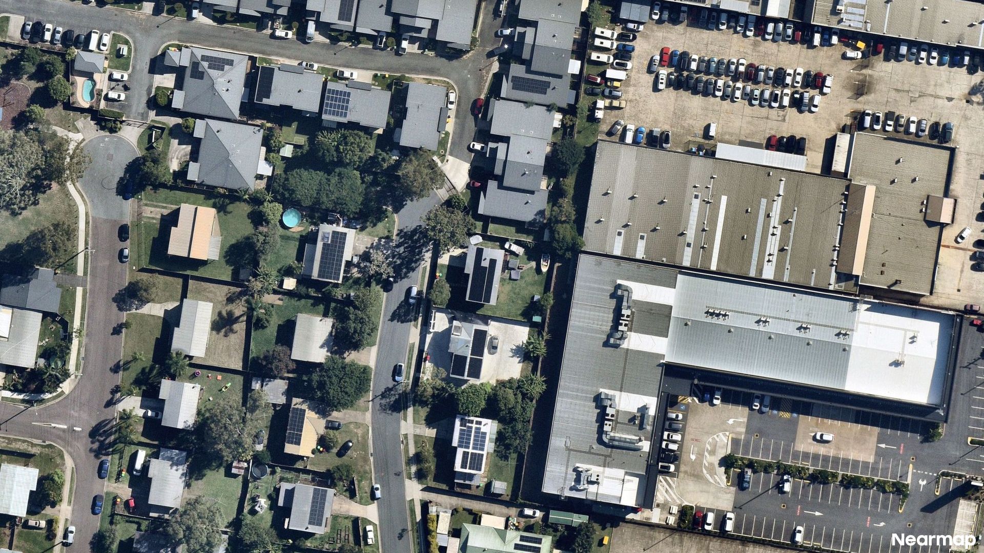 Vertical aerial view