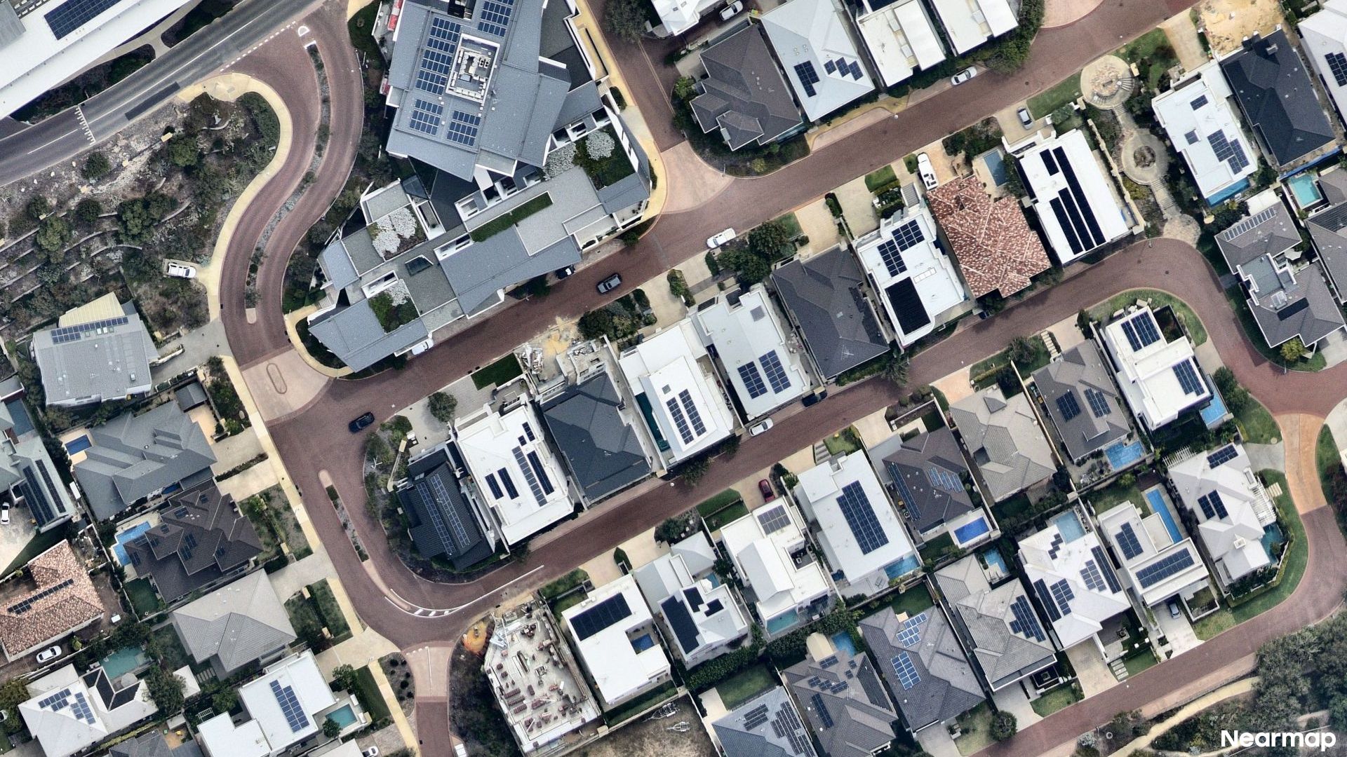 Vertical aerial view