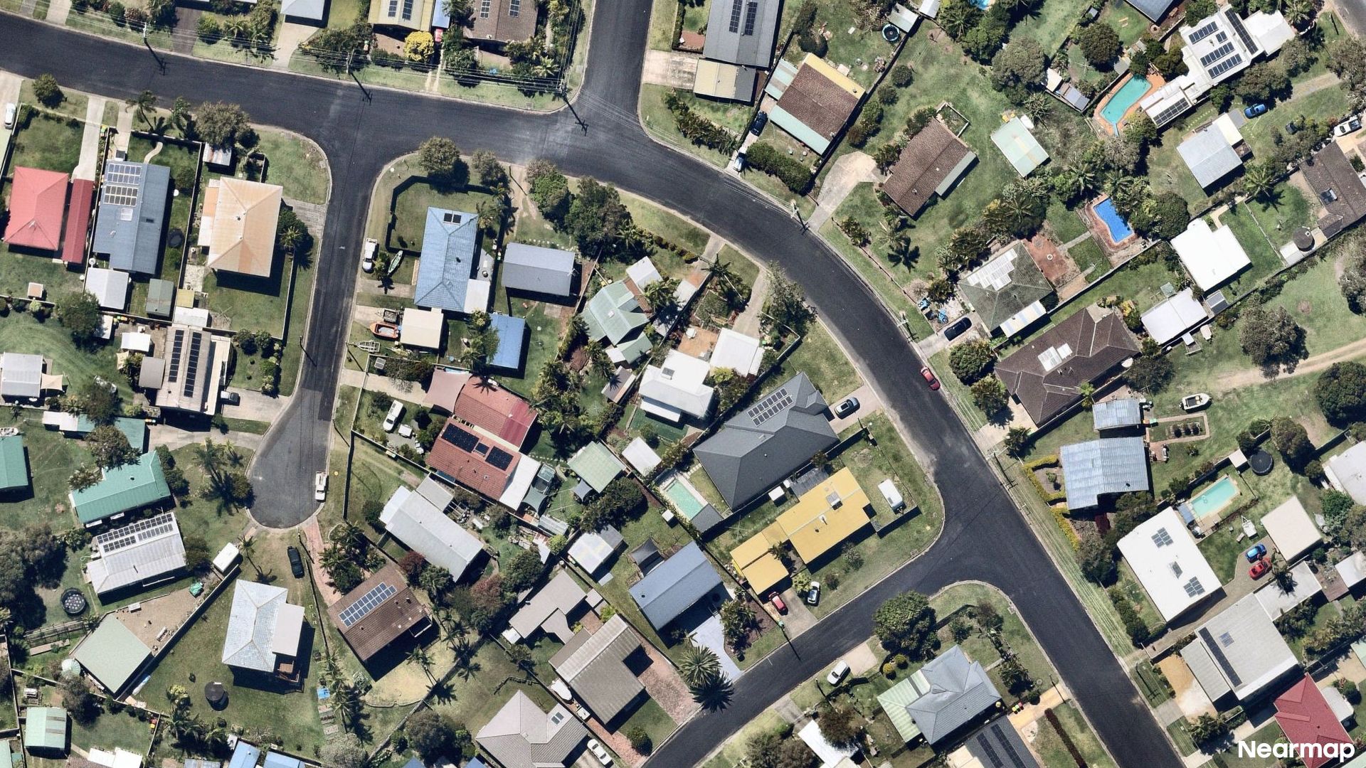 Vertical aerial view