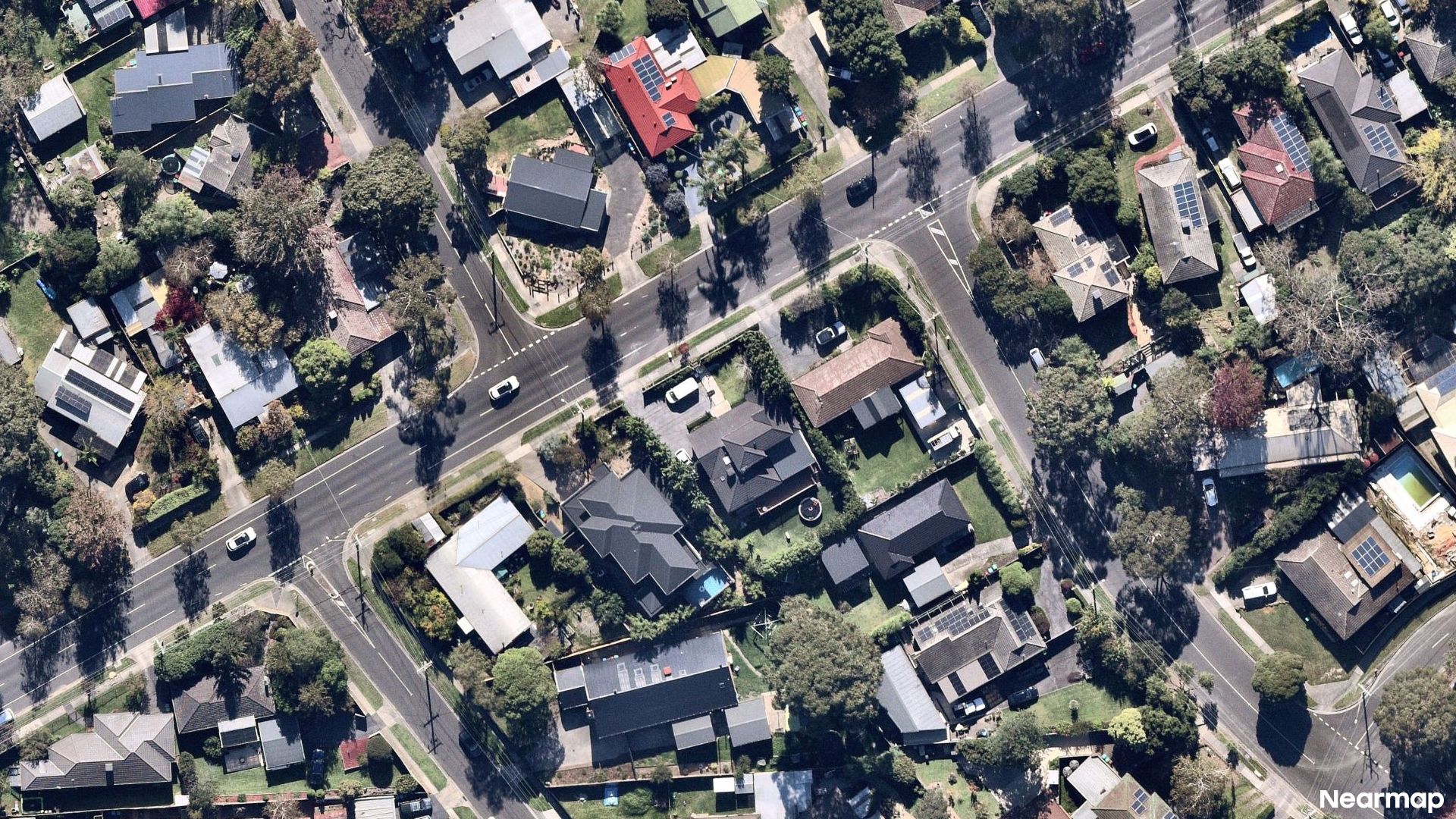 Vertical aerial view