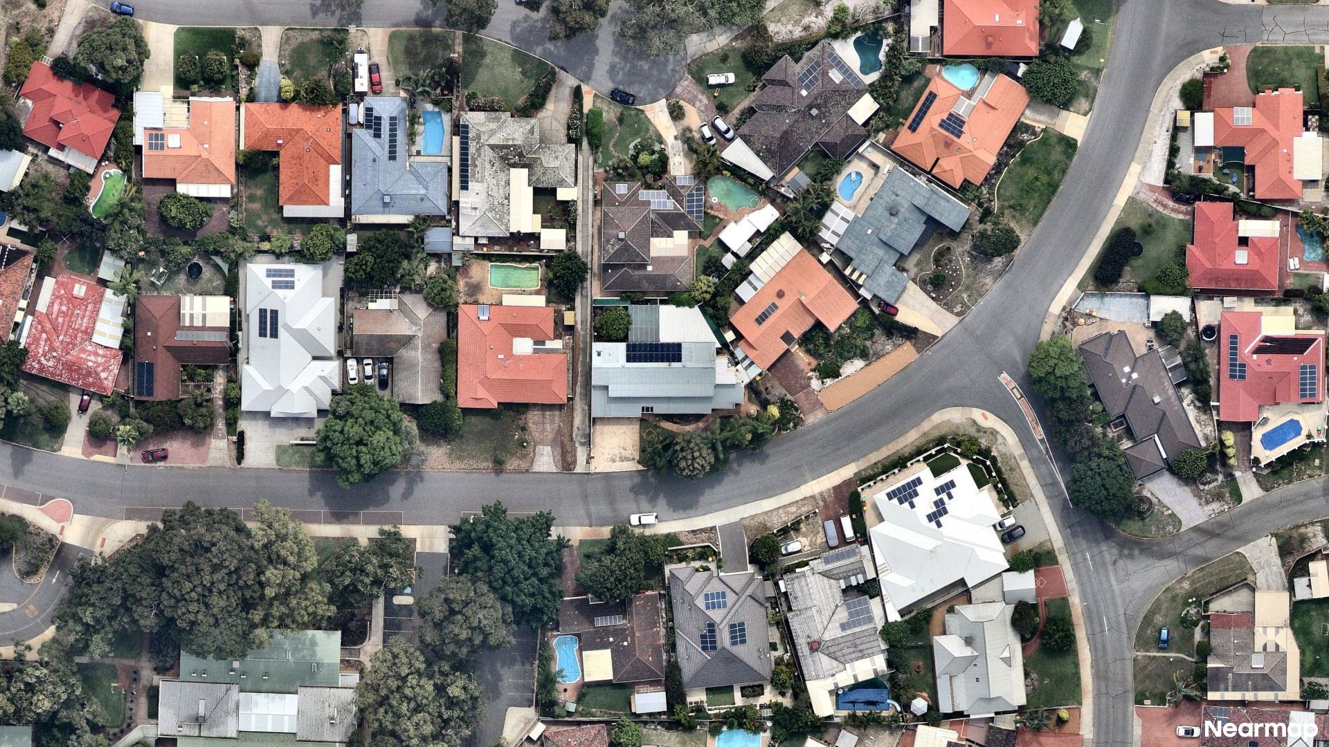Vertical aerial view