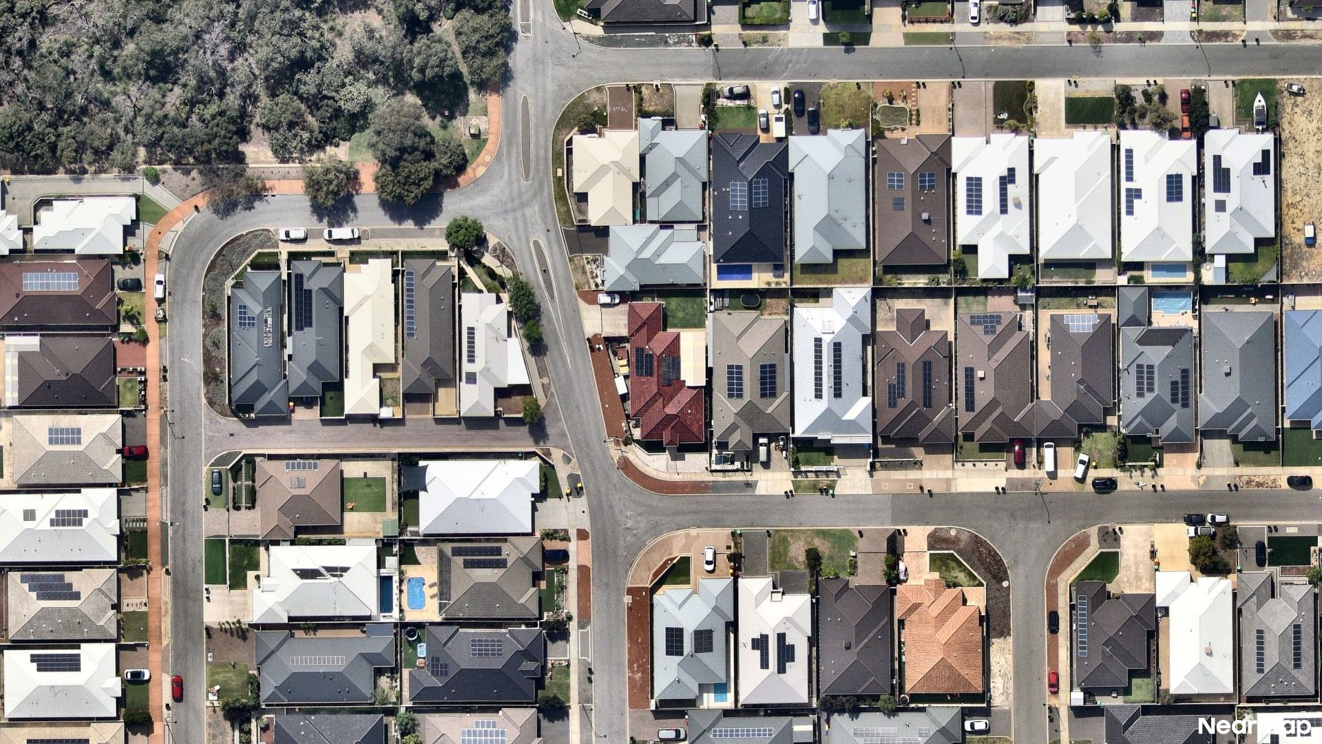 Vertical aerial view