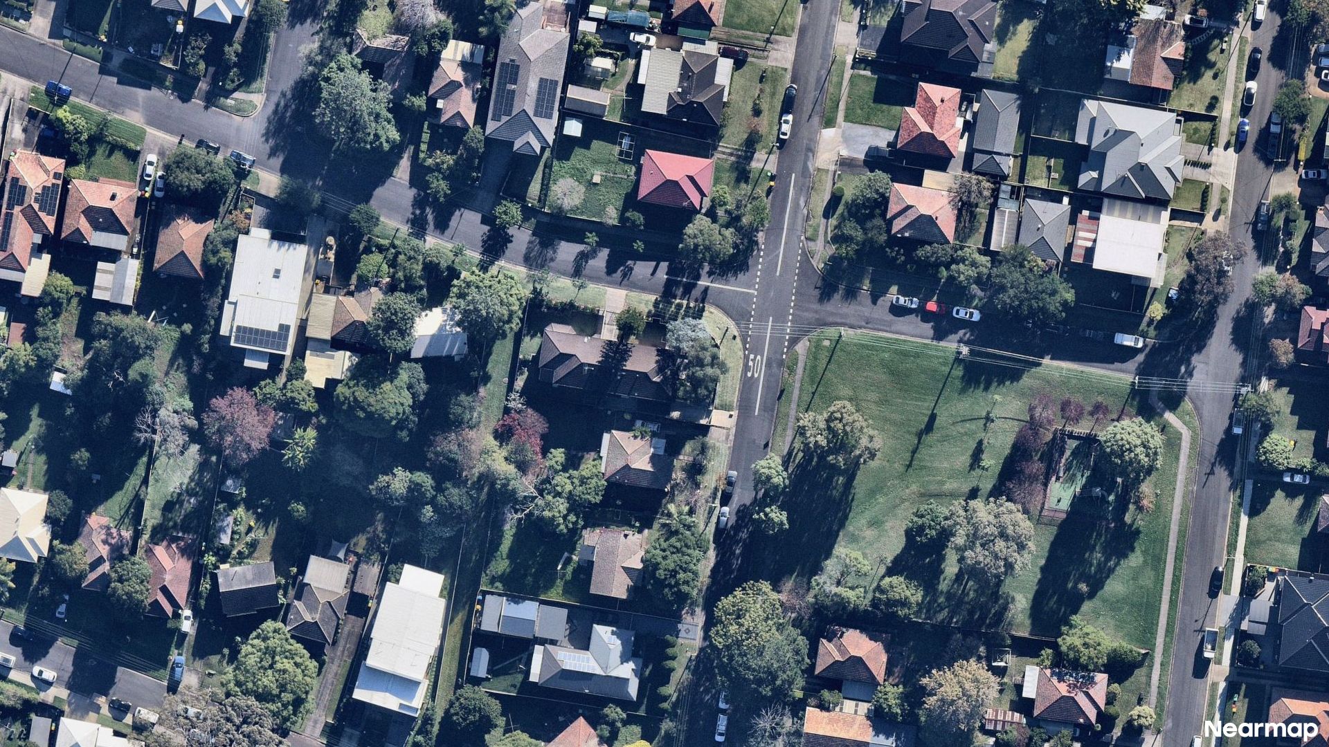 Vertical aerial view