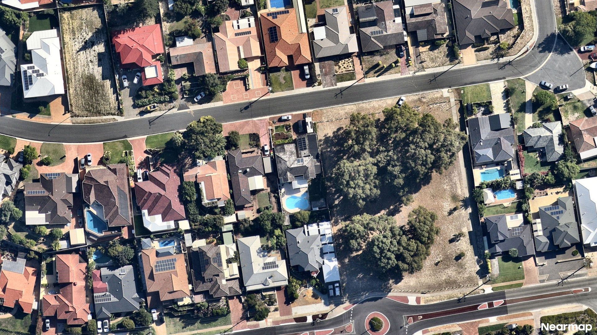 Vertical aerial view