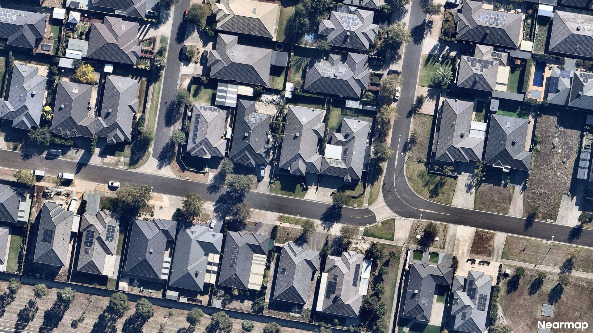 Vertical aerial view