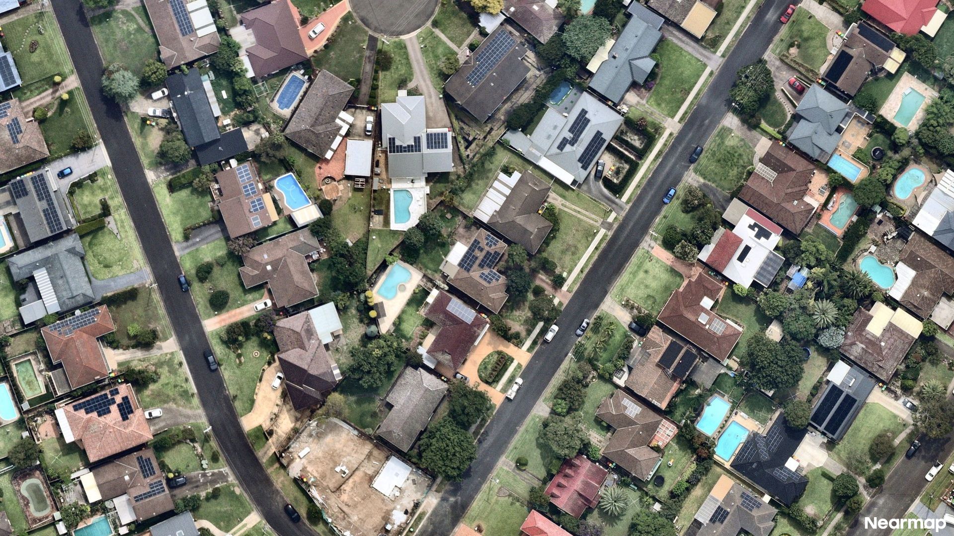 Vertical aerial view