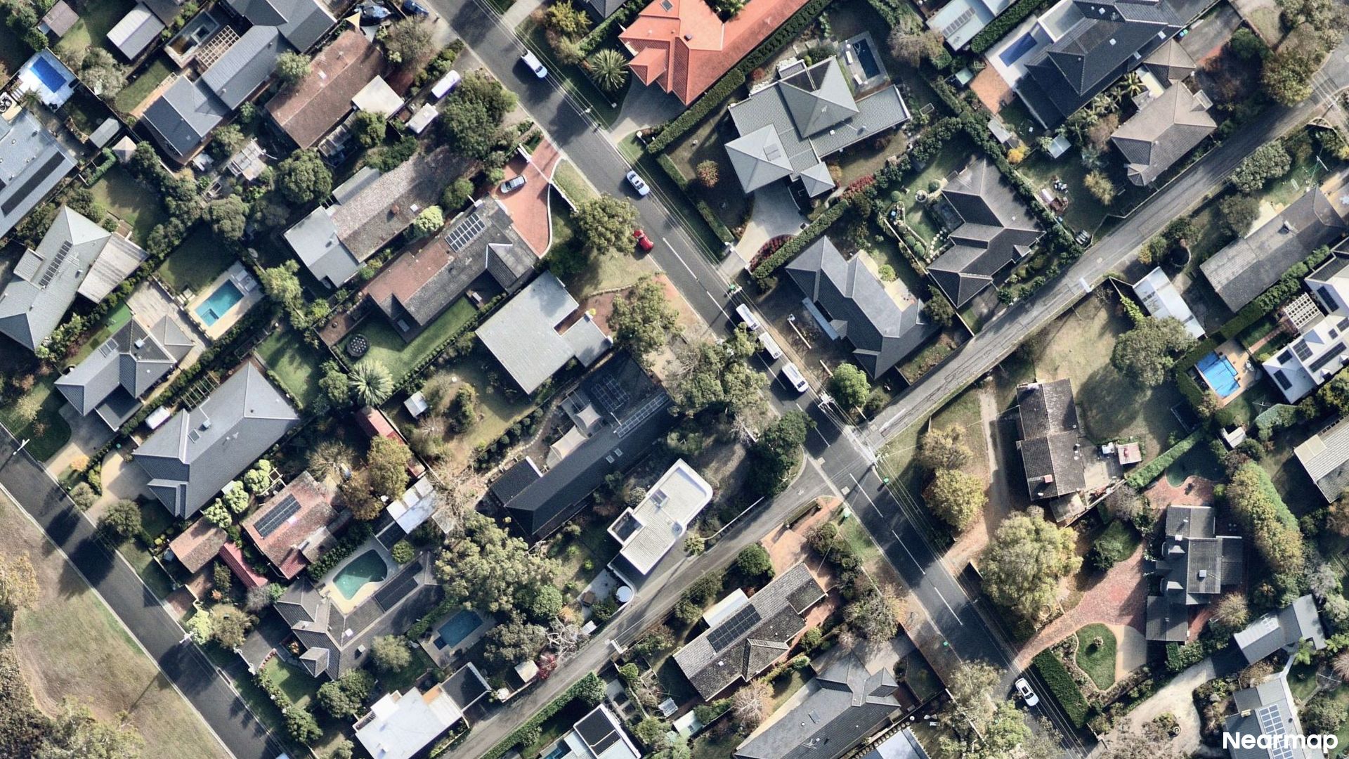 Vertical aerial view