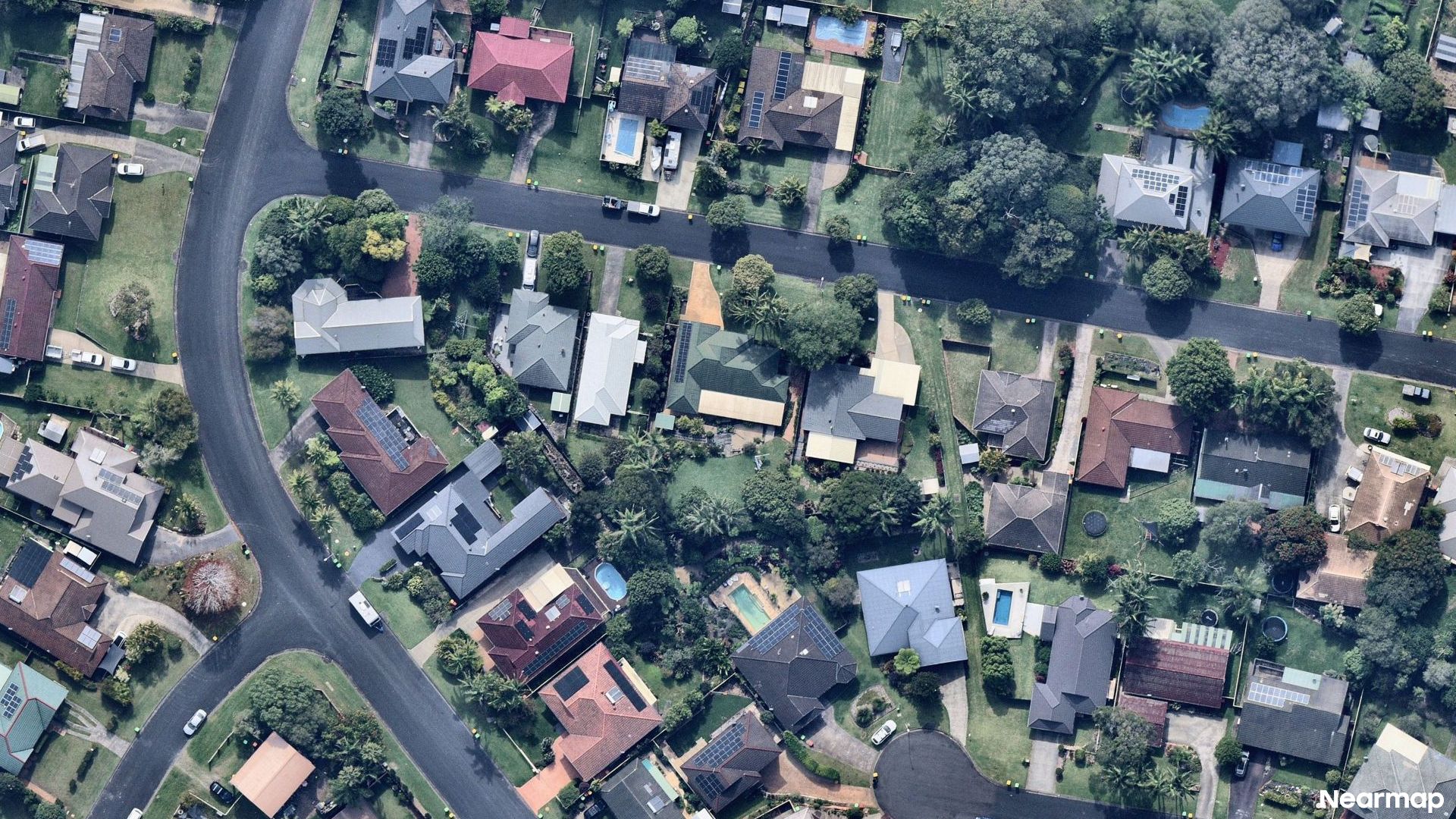Vertical aerial view