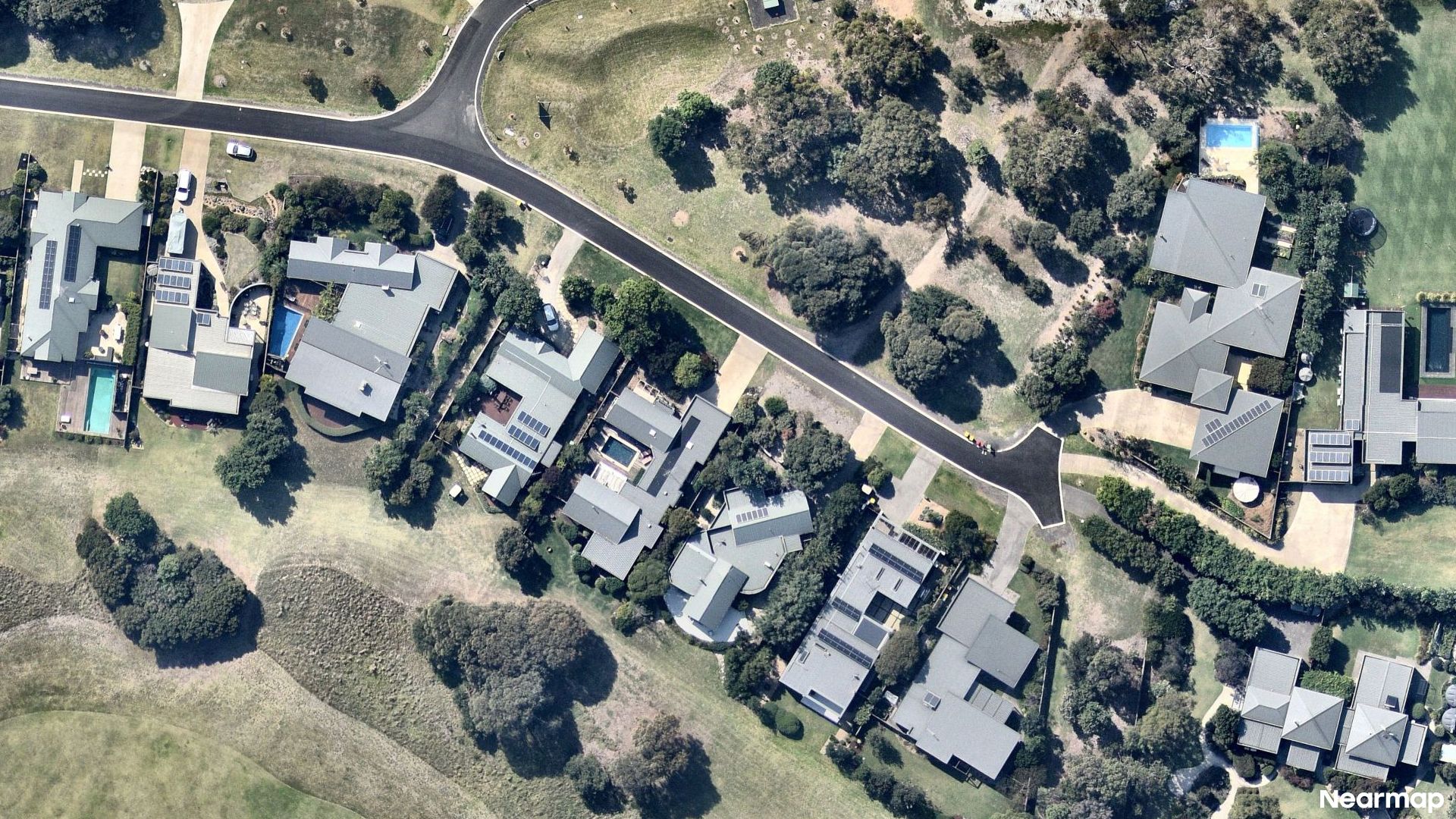 Vertical aerial view