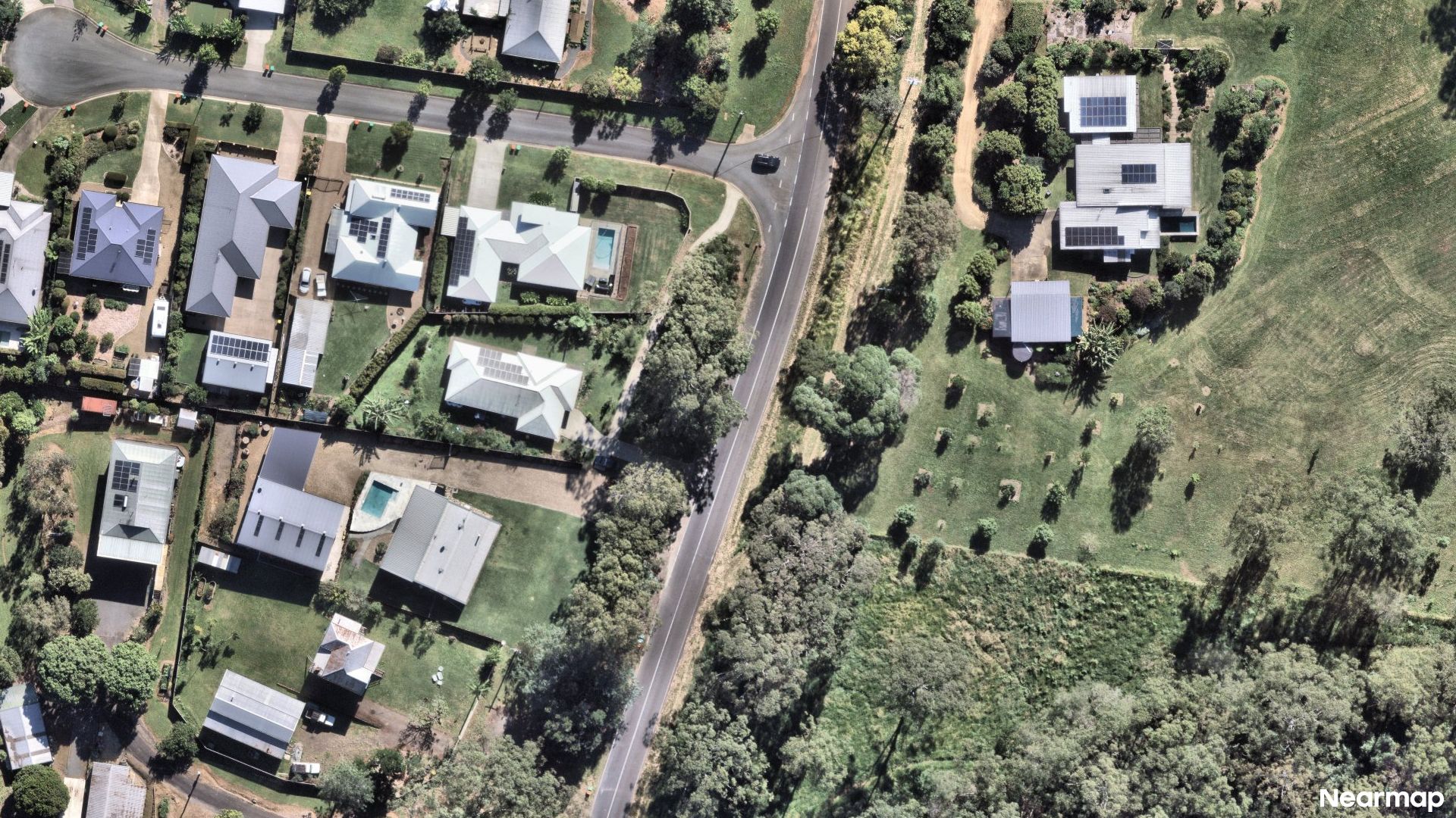 Vertical aerial view