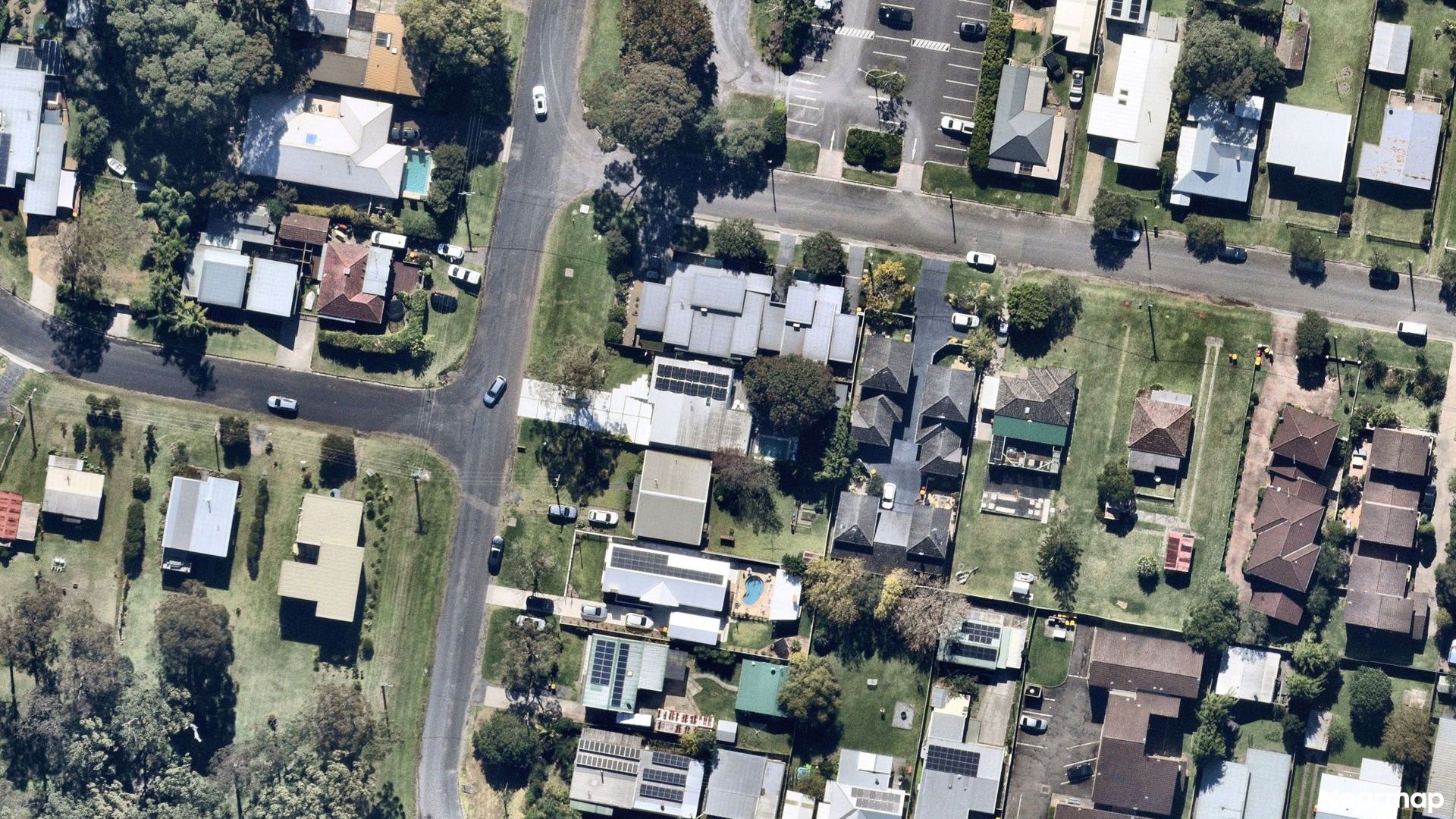 Vertical aerial view
