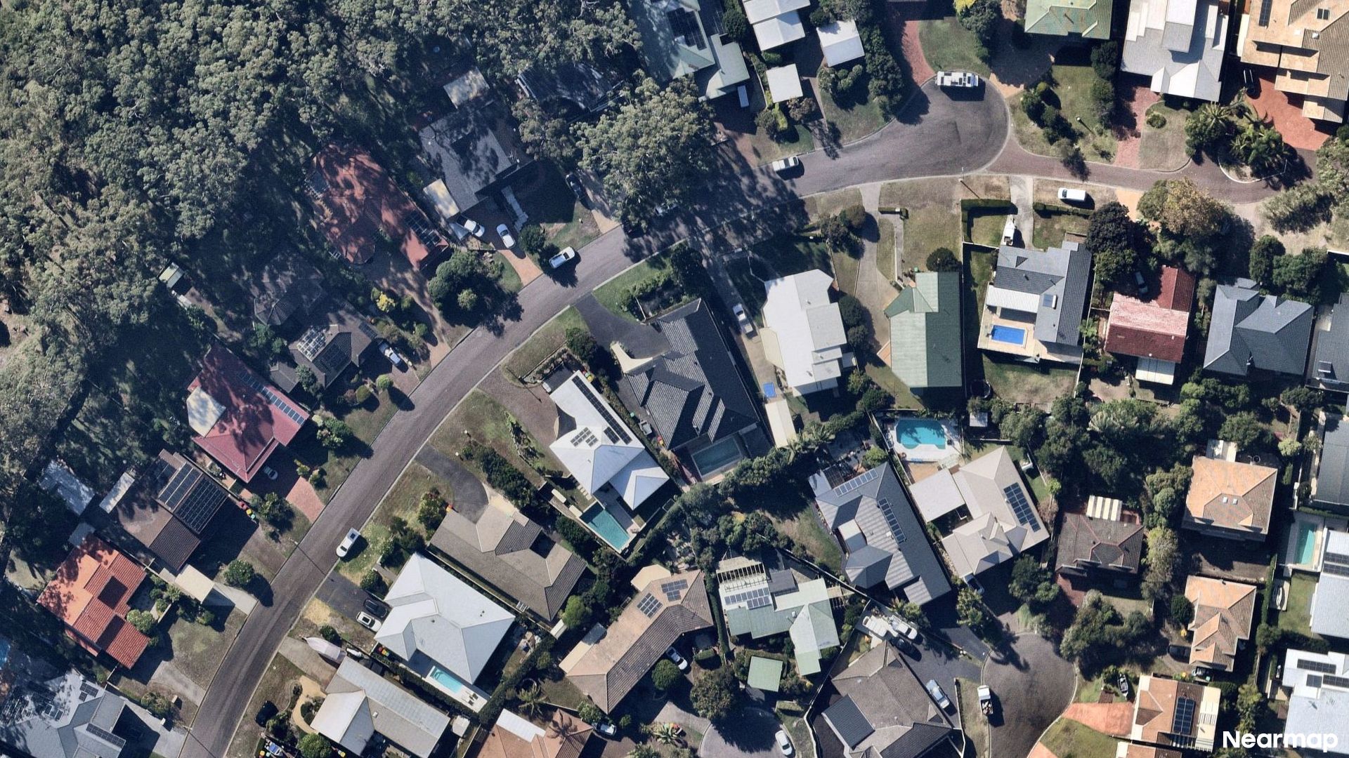 Vertical aerial view