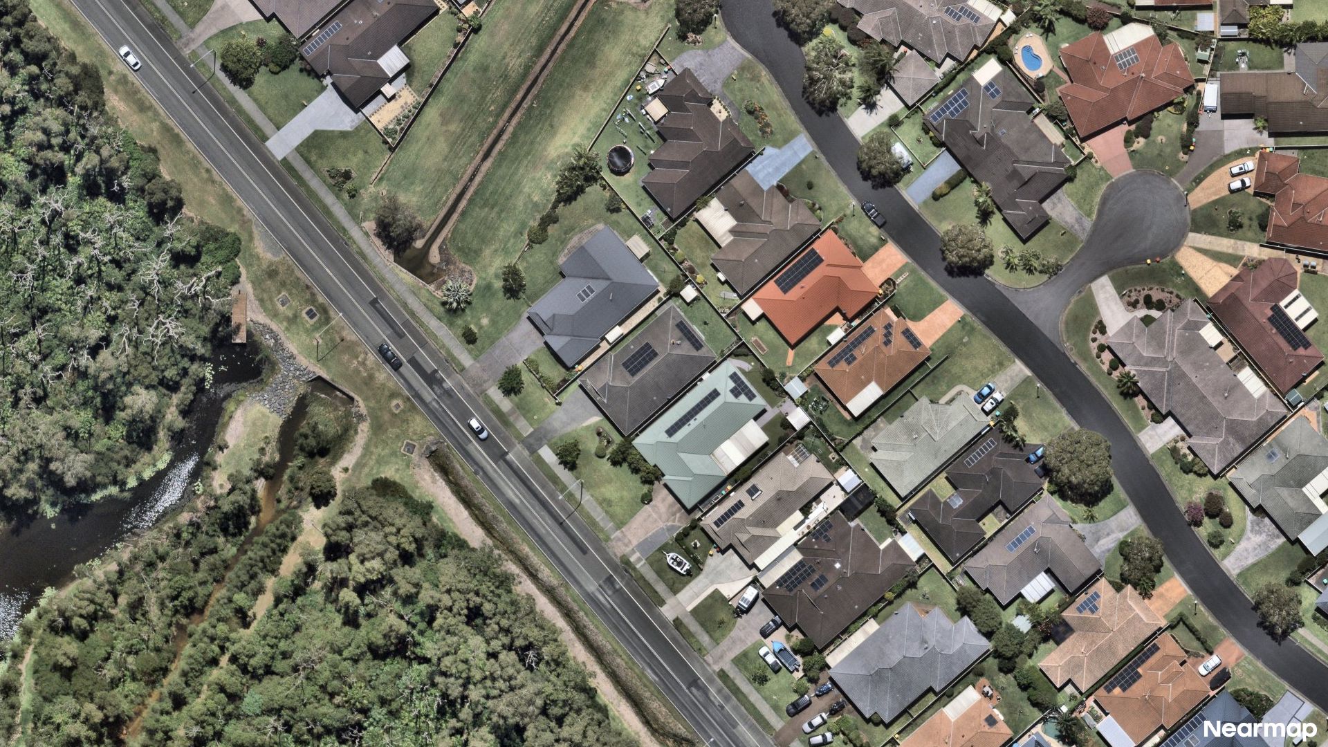 Vertical aerial view