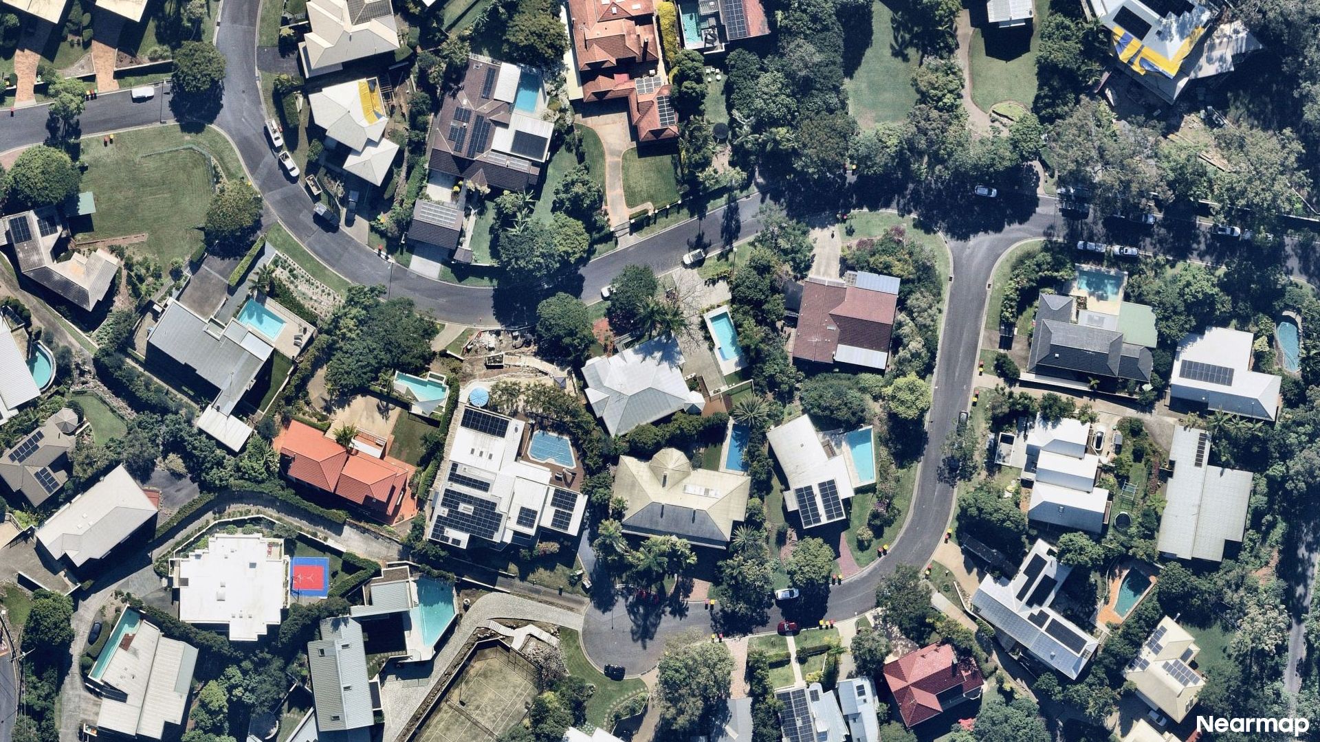 Vertical aerial view