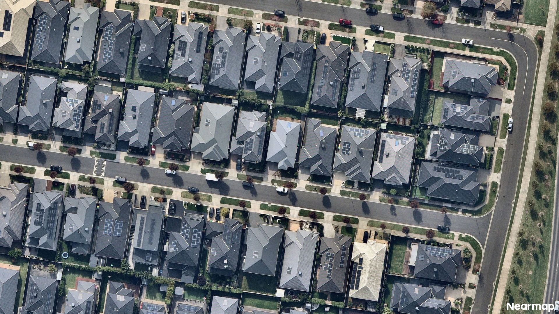 Vertical aerial view