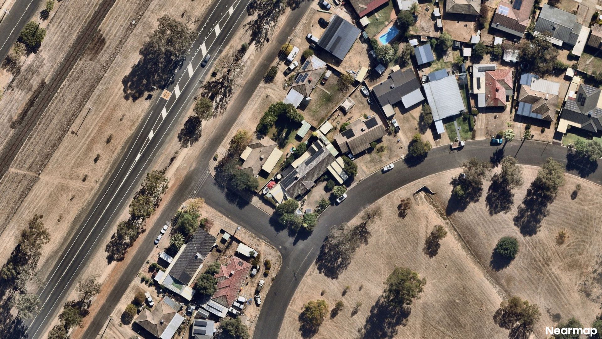 Vertical aerial view