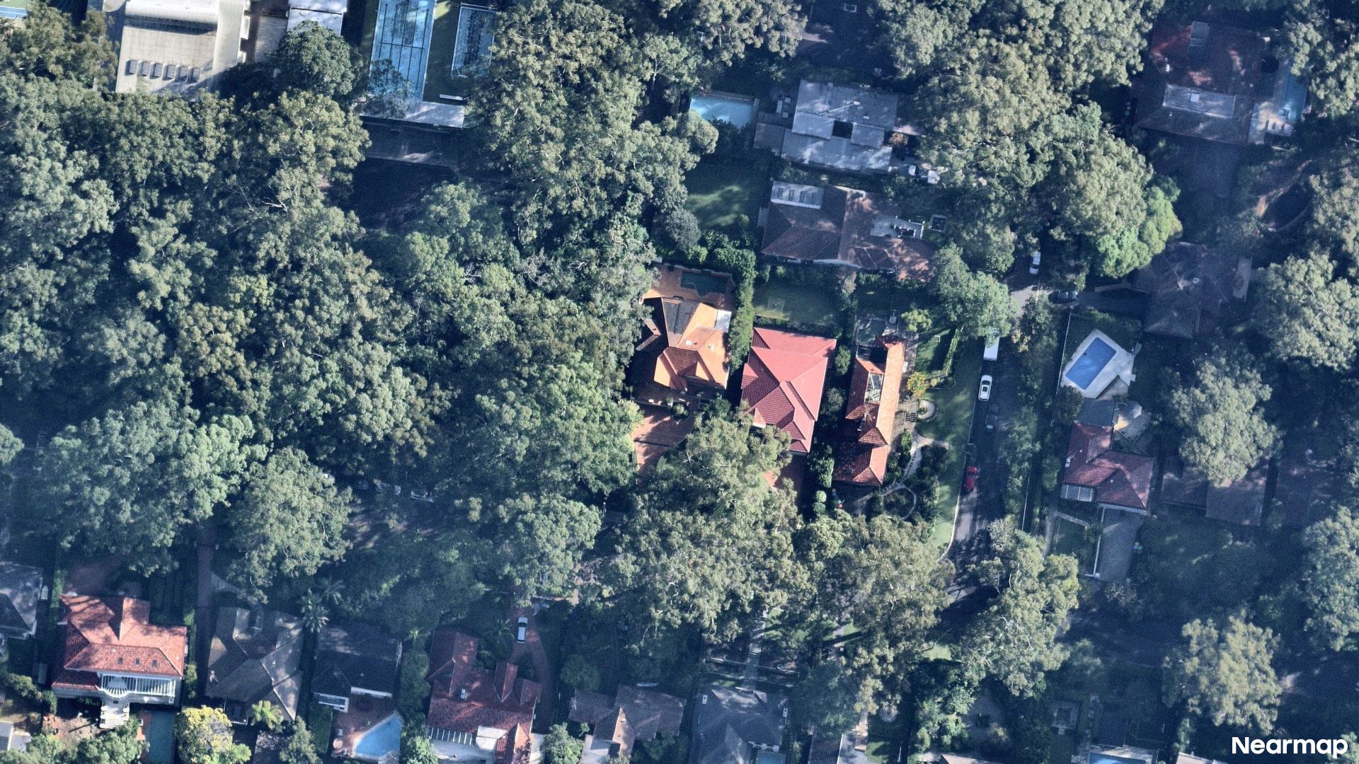 Vertical aerial view