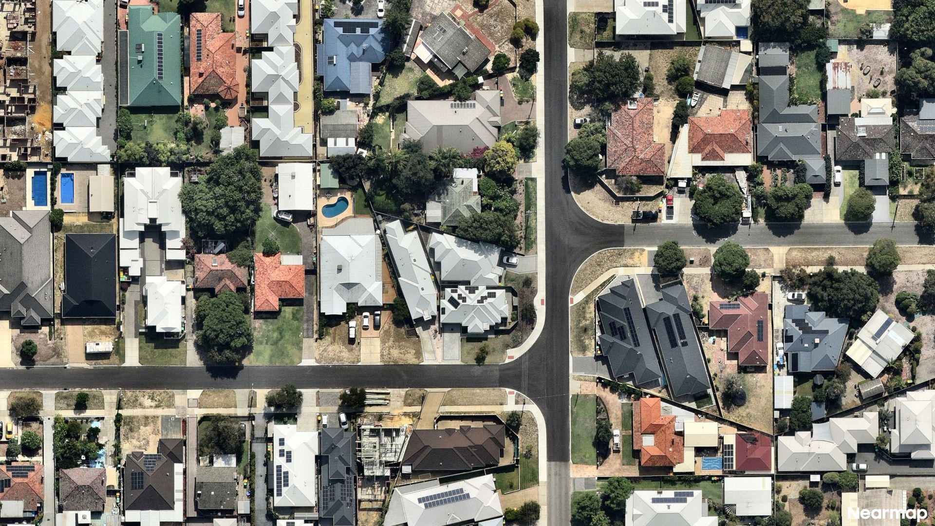 Vertical aerial view