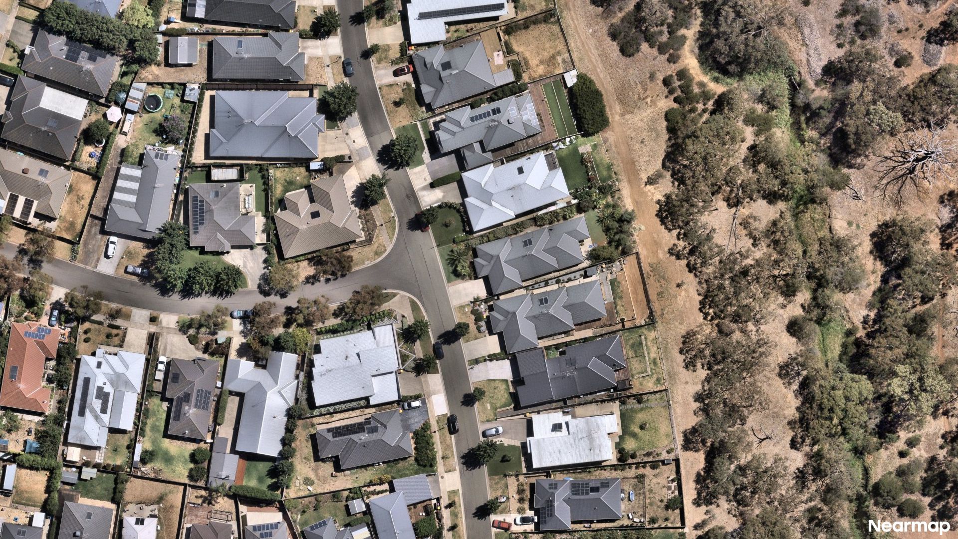 Vertical aerial view