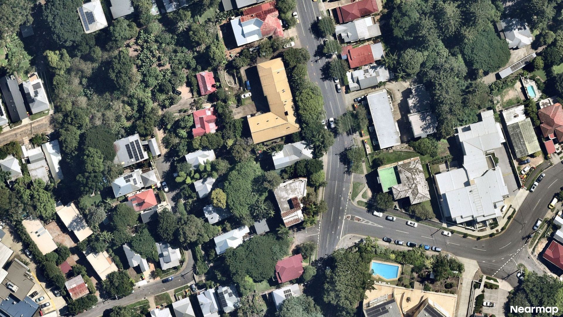 Vertical aerial view
